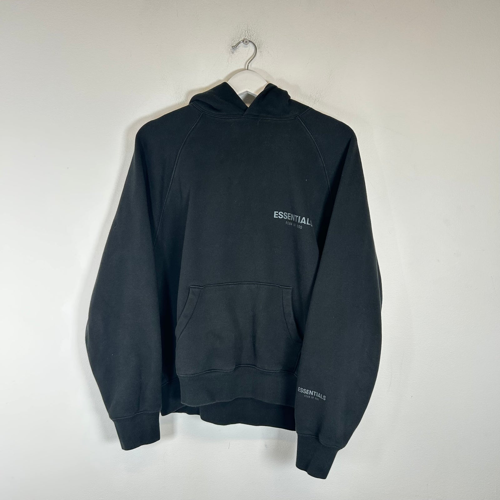 Essentials Black Hoodie Size M