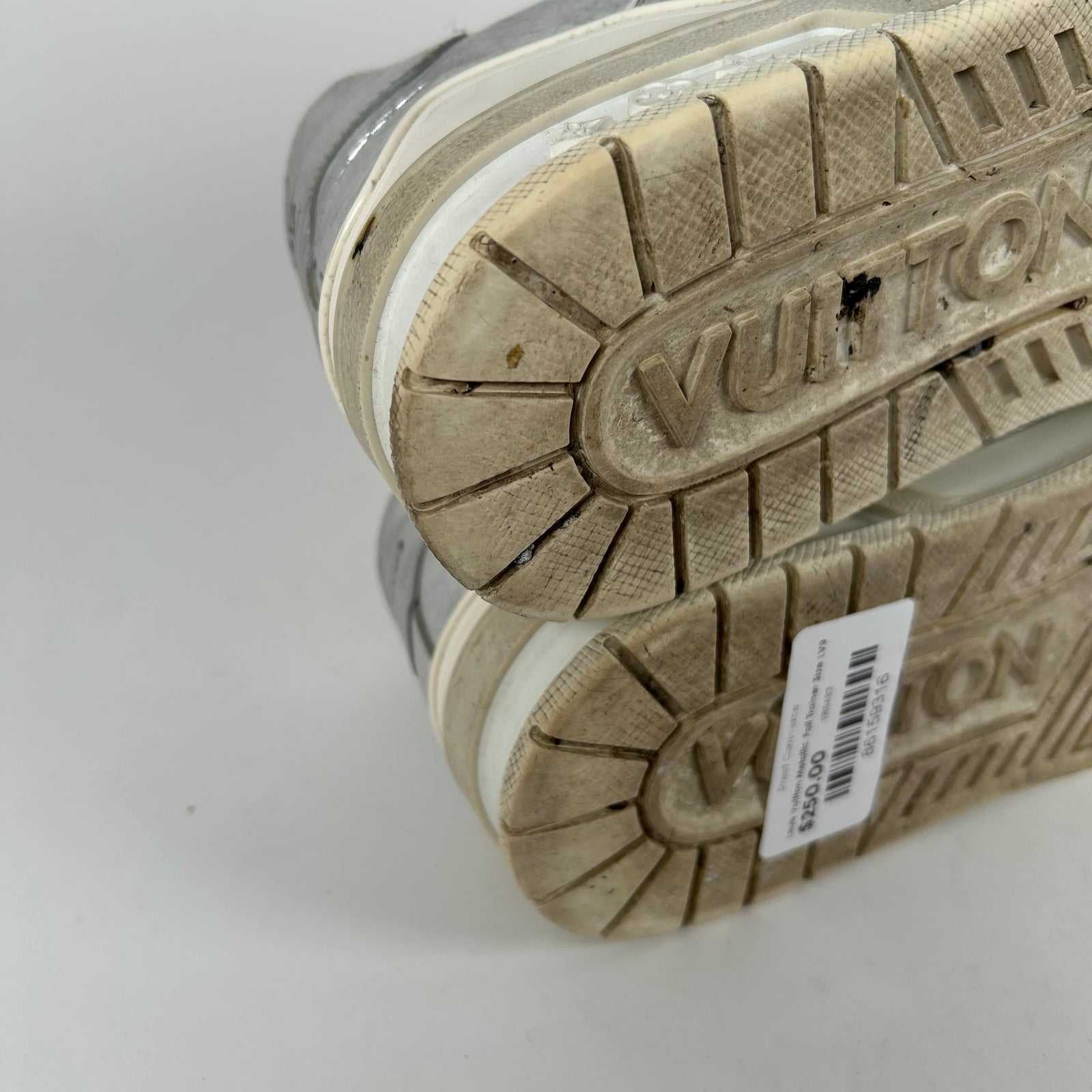 Louis Vuitton Metallic Foil Trainer Size LV9
