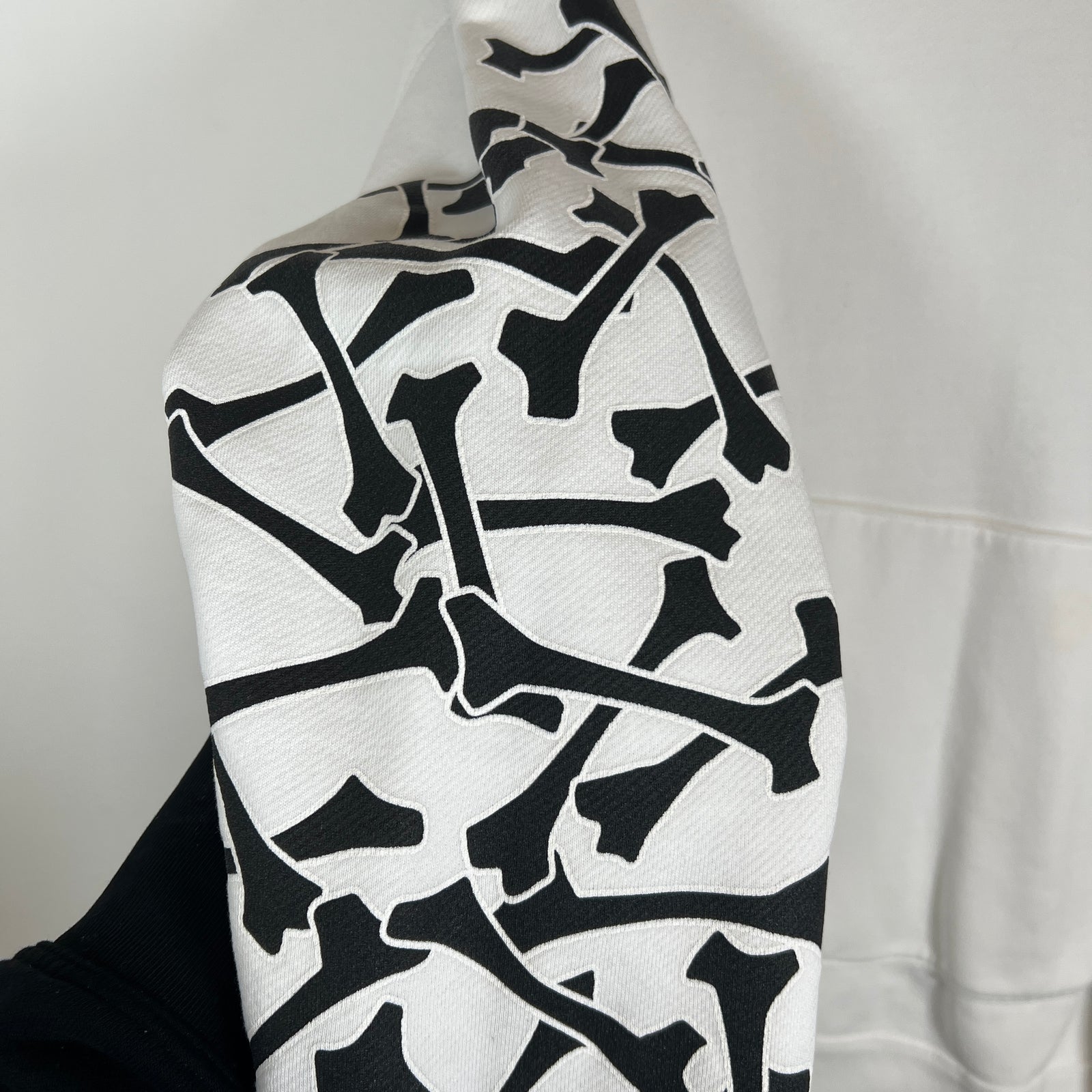 Amiri White/Black Bones Hollywood Hoodie Size XL