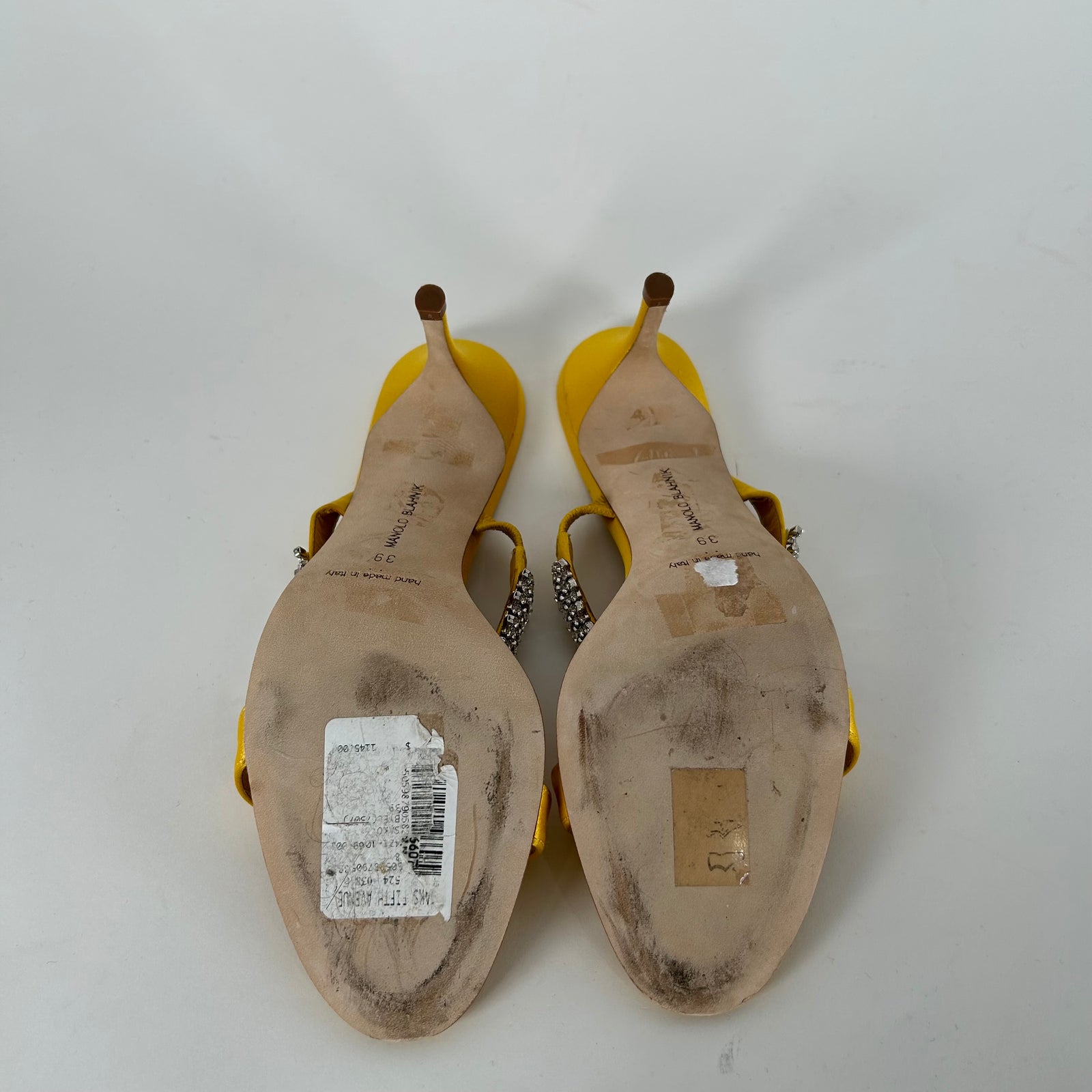 Manolo Blahnik Sako Embellished Sandals Size 39