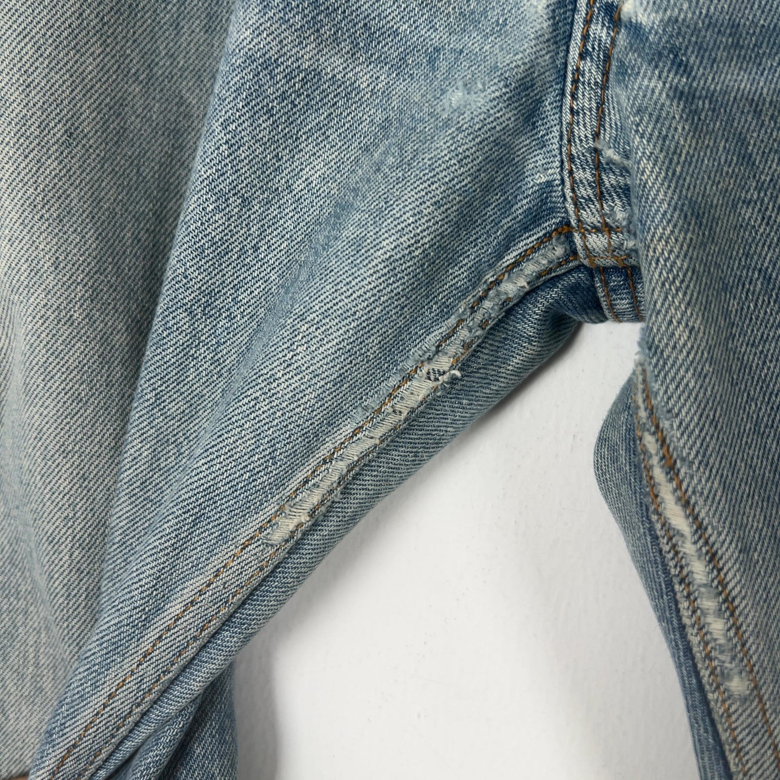 Balenciaga Light Wash Straight Leg Jean