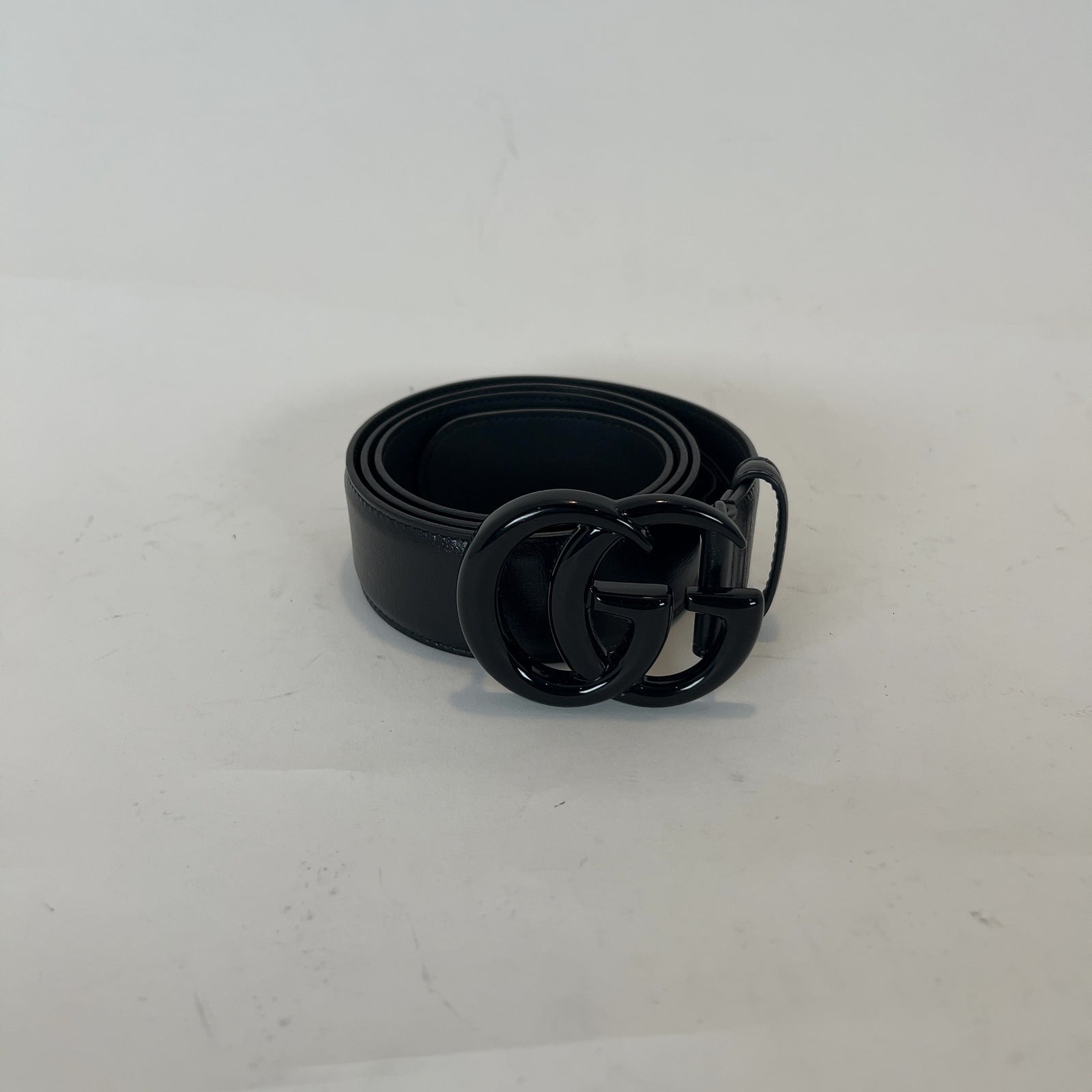 Gucci Black GG Buckle Belt