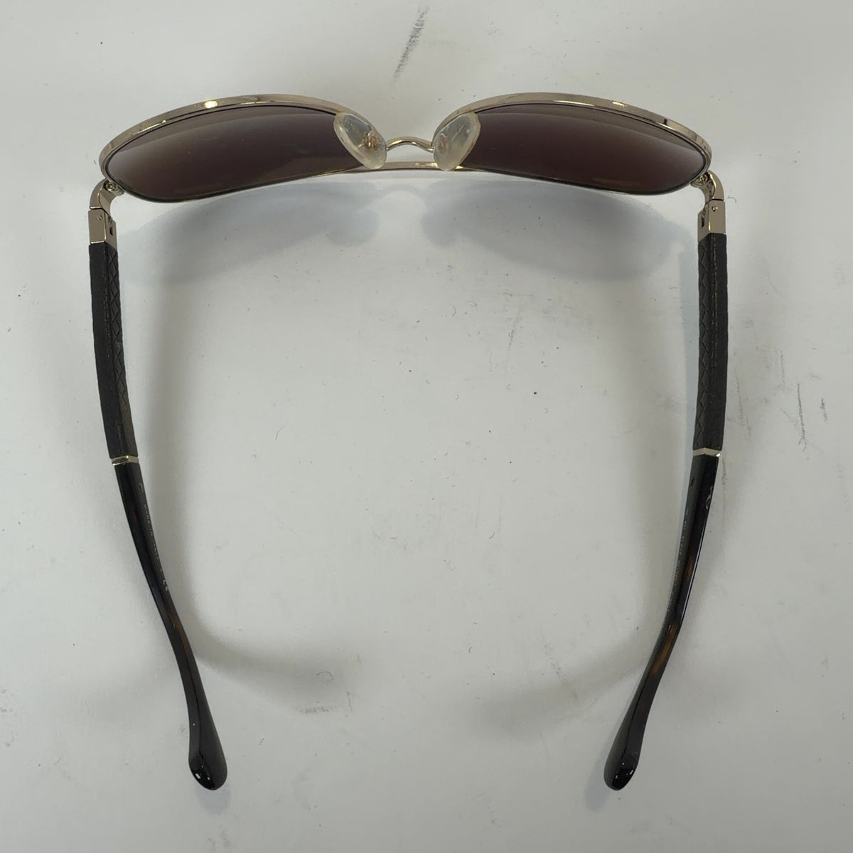 Chanel Lambskin Quilted CC Aviator Sunglasses