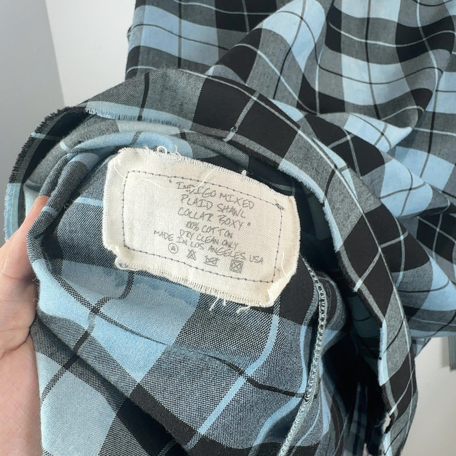 Greg Lauren Hybrid Patch Flannel Shirt