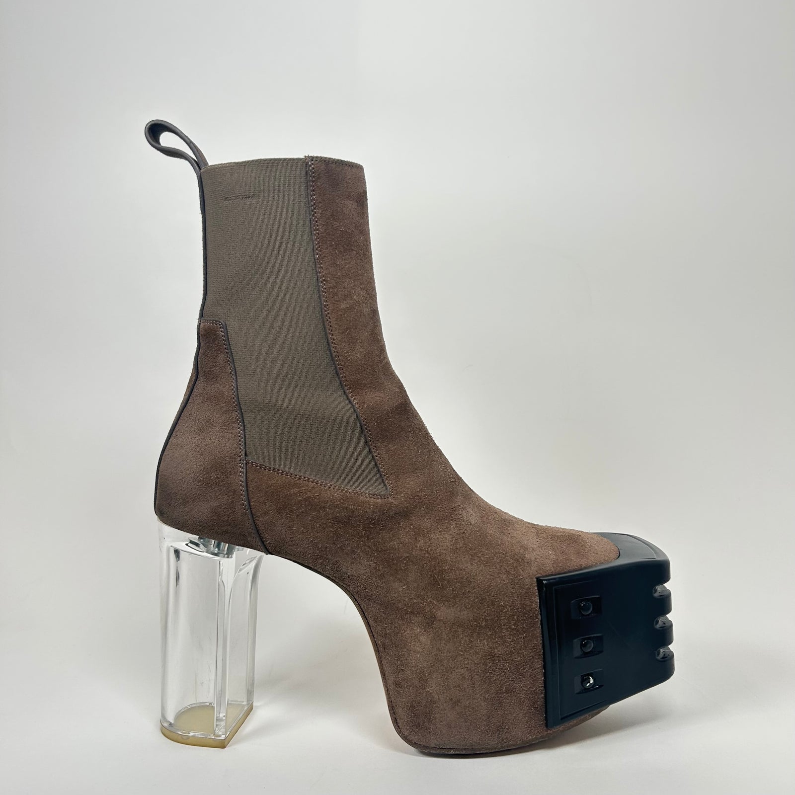 Rick Owens Dust Suede Kiss Heels Size 40.5