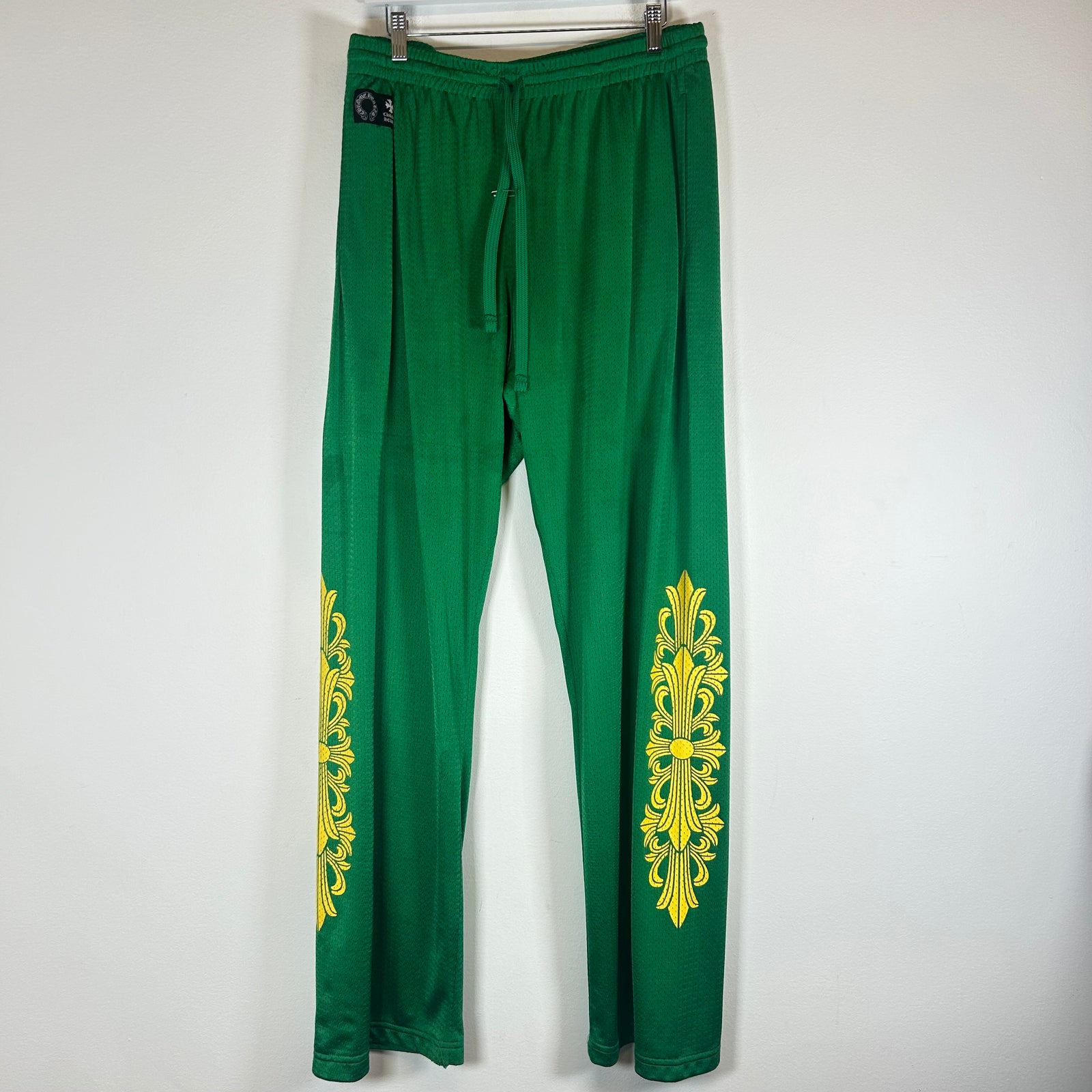 Chrome Hearts Green/Yellow Mesh Floral Pants Size XXL