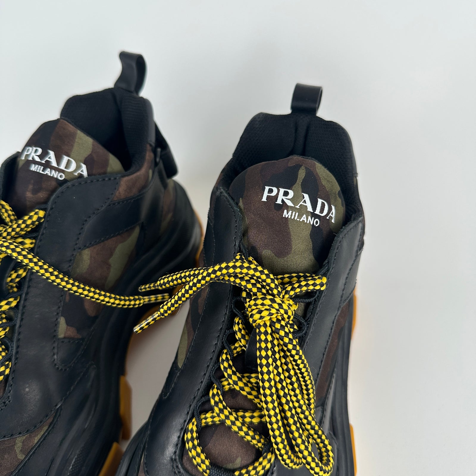 Prada Pegasus Camo Chunky Sneaker Size 10