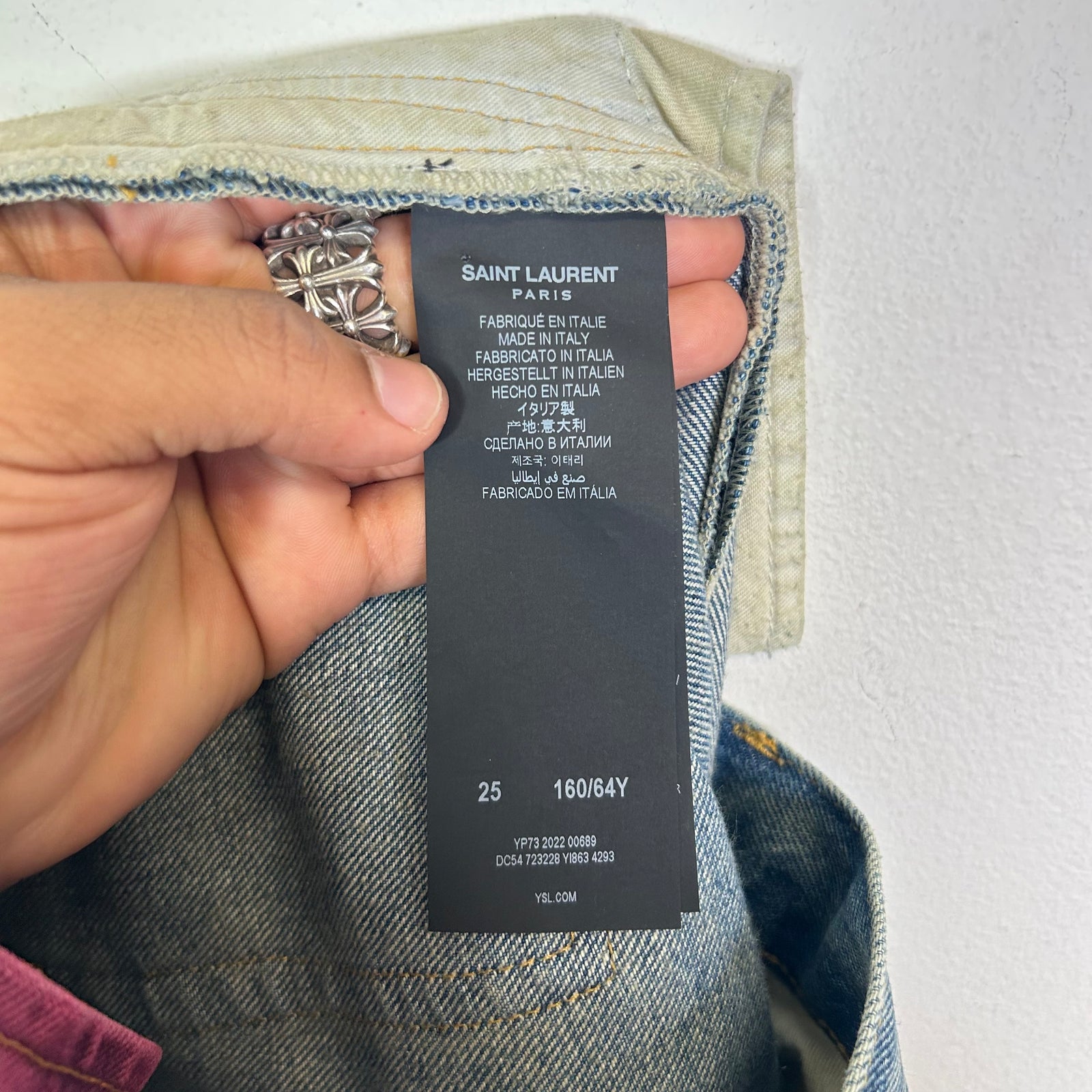 Saint Laurent Blue D51 Denim Size 25