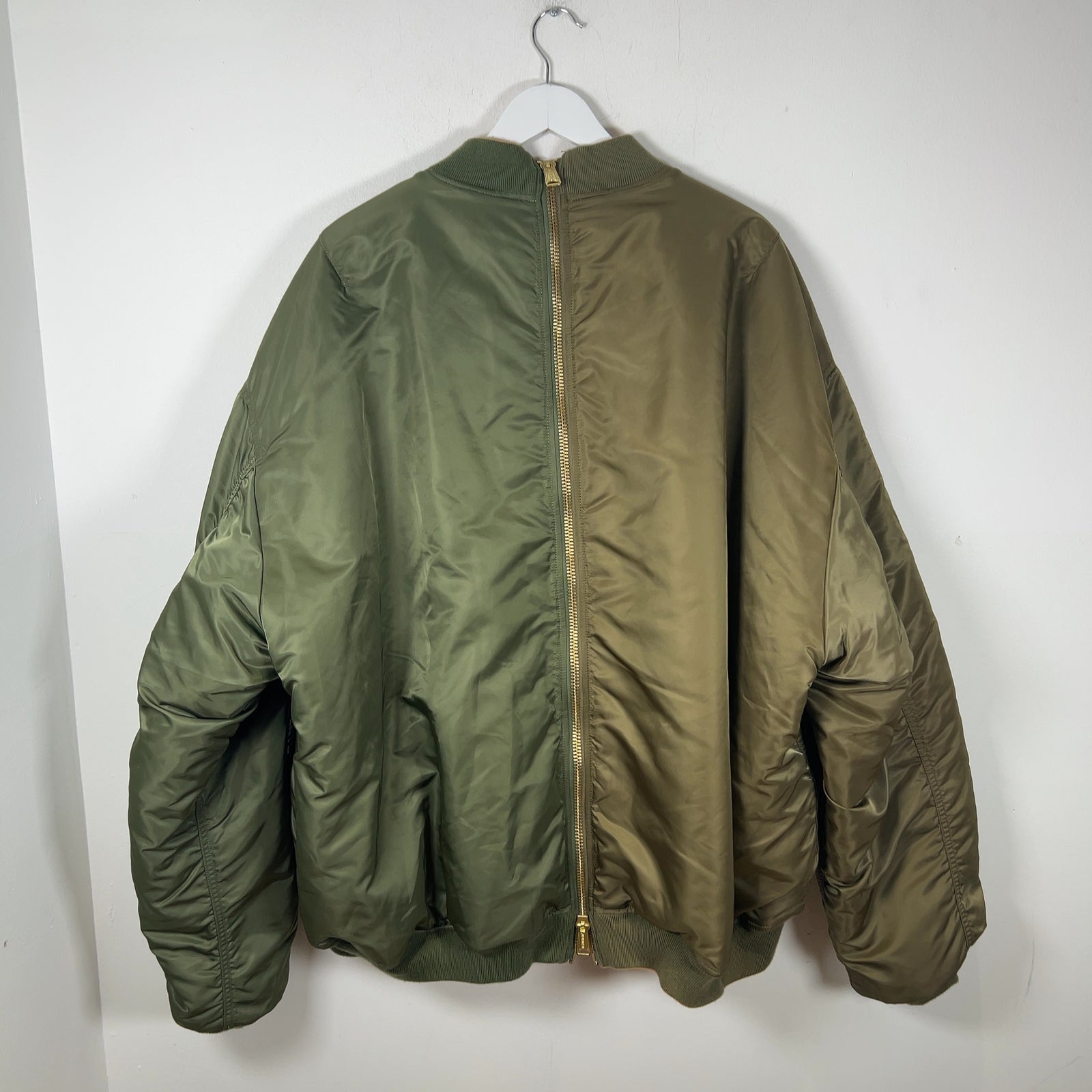 Vetements Double Zipper Oversized Flight Bomber Jacket