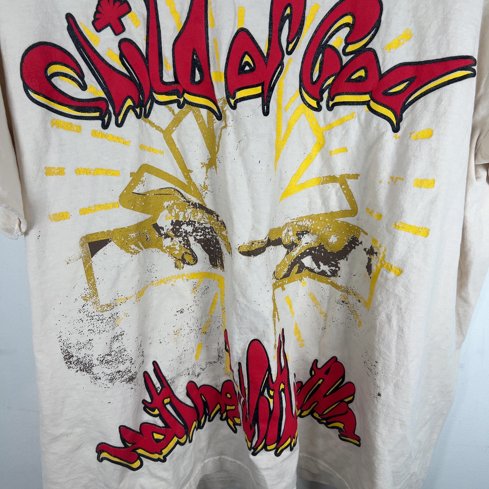 Vertabrae Graphic Red Spell Out T-Shirt