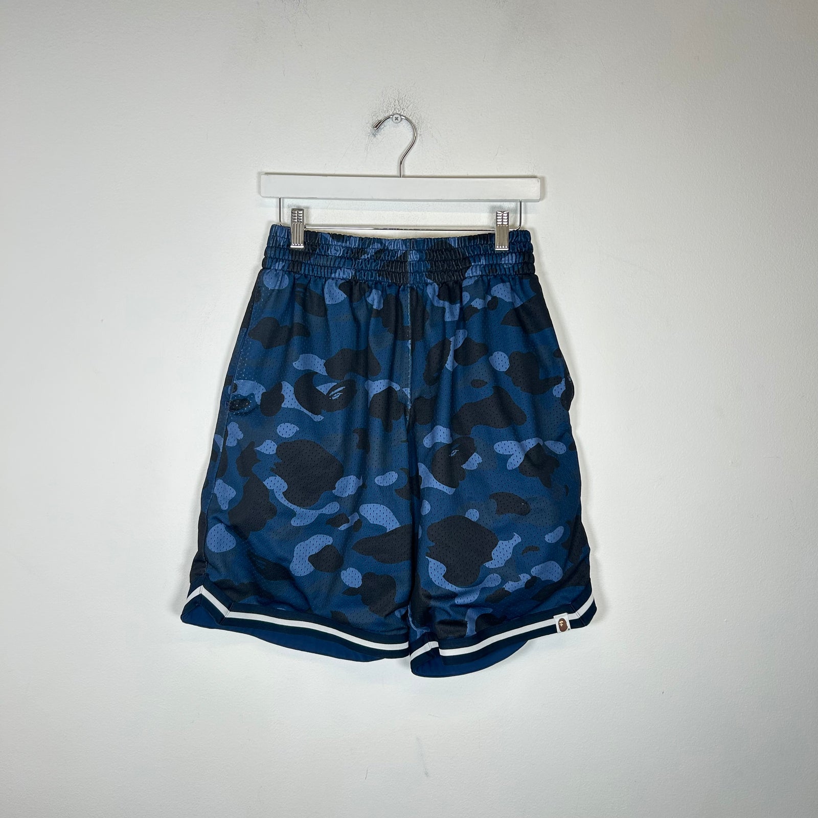 Bape Blue Camo Mesh Shorts Size L