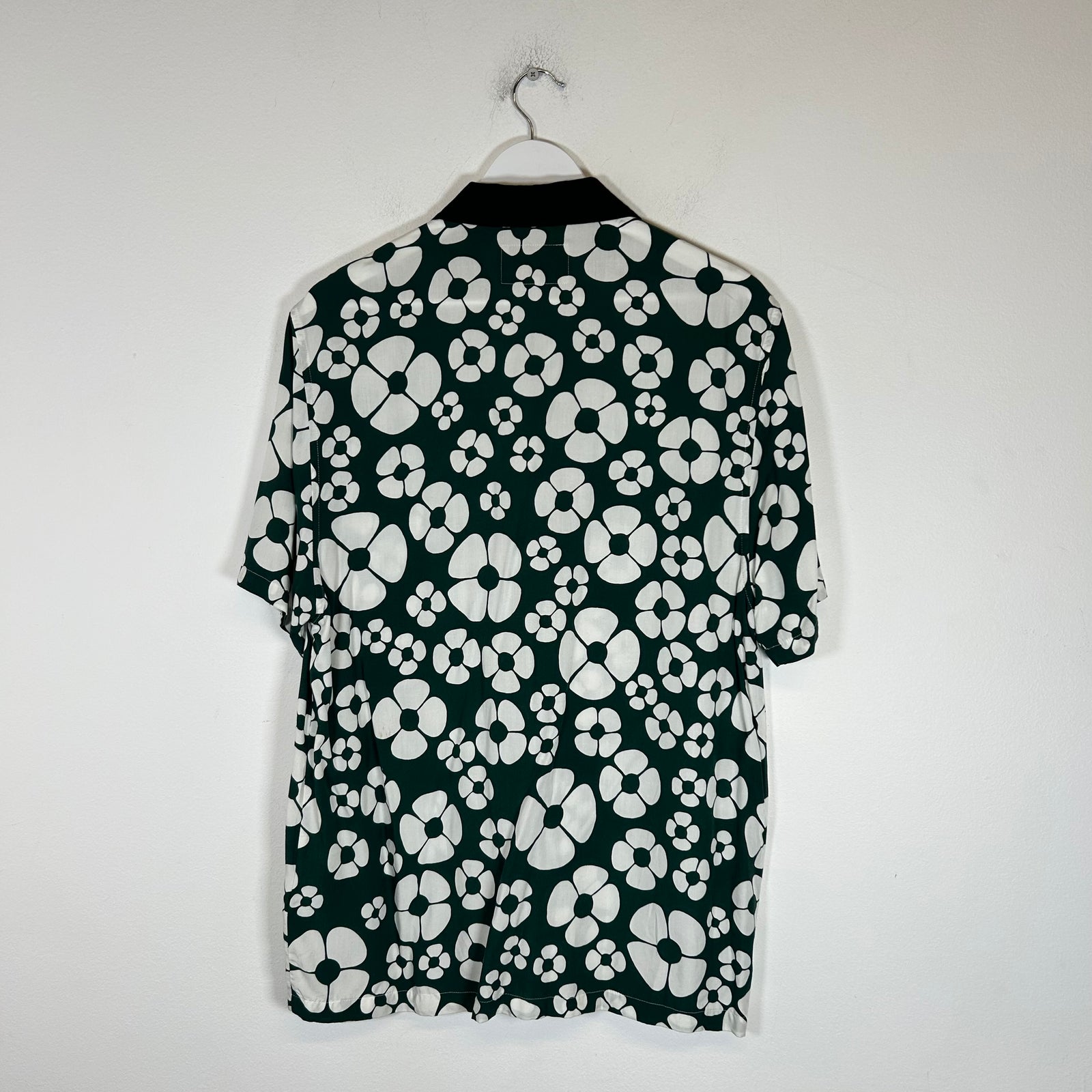 Marni x Carhartt WIP Green Poplin Floral Button-Up Shirt Size S