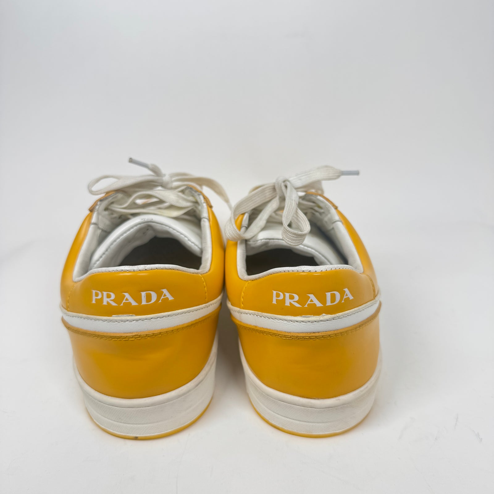 Prada Yellow Downtown Sneaker Size 44
