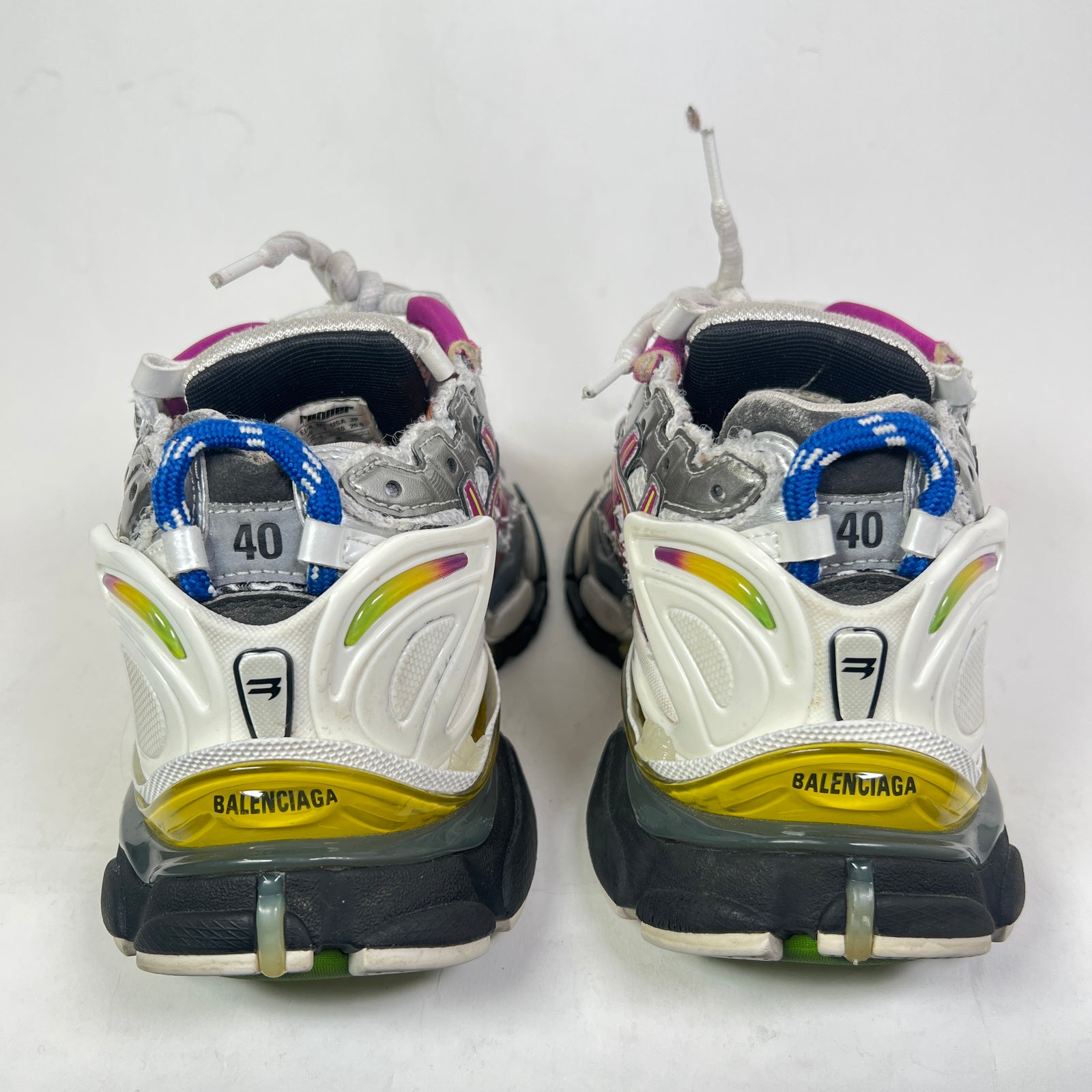 Balenciaga Multicolor Mesh Runners Size 40