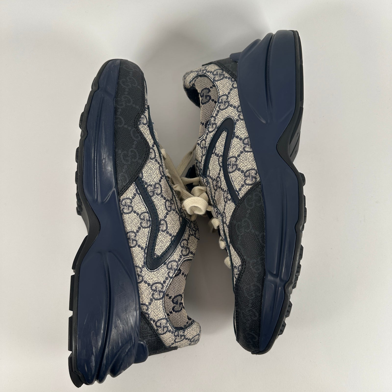 Gucci Navy GG Rython Size 8.5