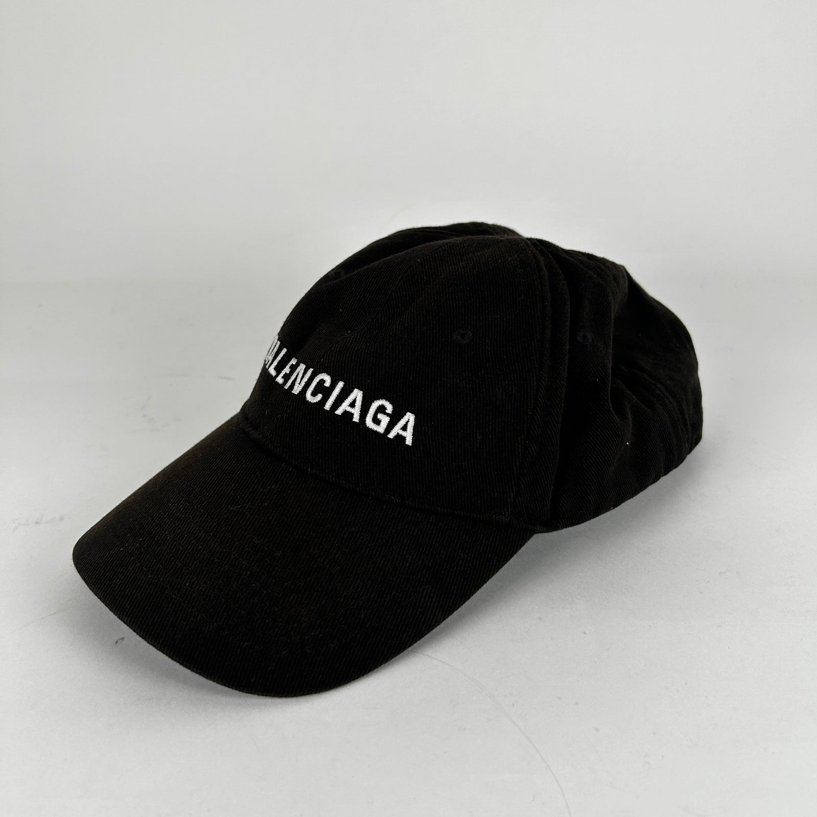 Balenciaga Black Logo Cap Size L