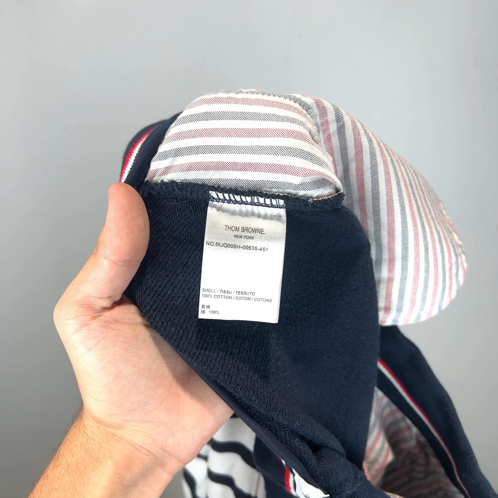 Thom Browne 4-Bar Navy Sweatpants