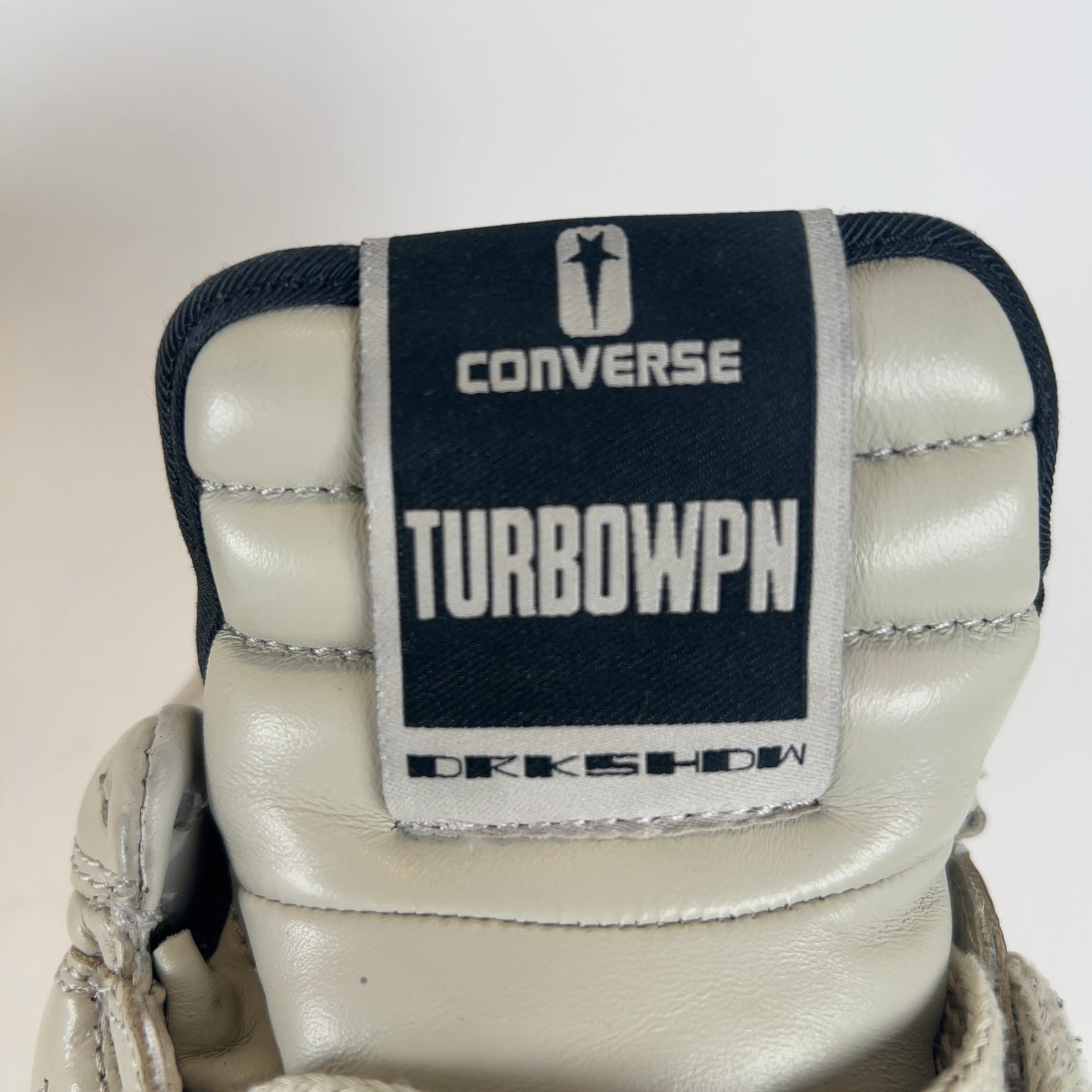 Rick Owens DRKSHDW x Converse 'Turbowpn' Cream Puff Lowtop Sneakers
