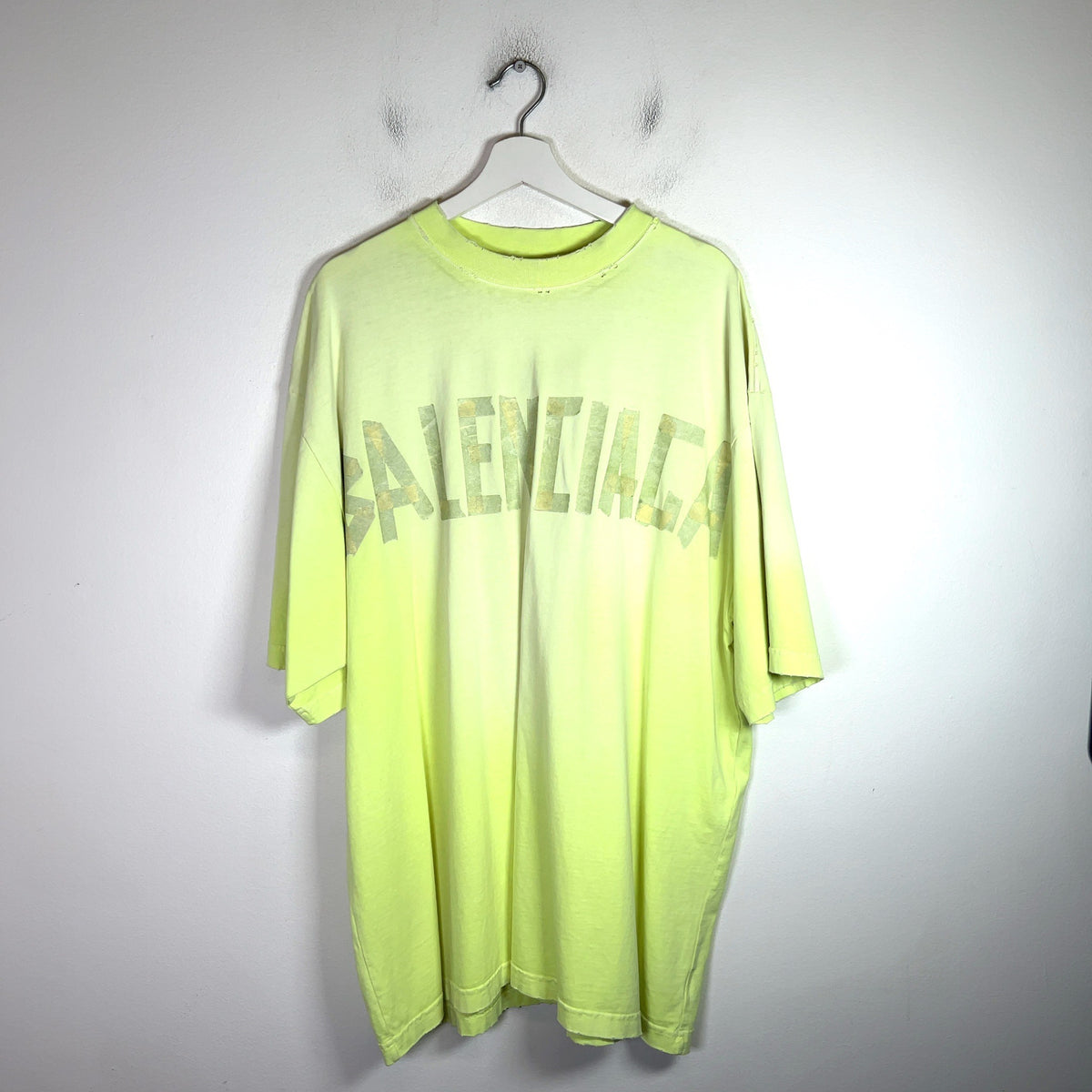 Balenciaga Neon Tape Logo T-Shirt