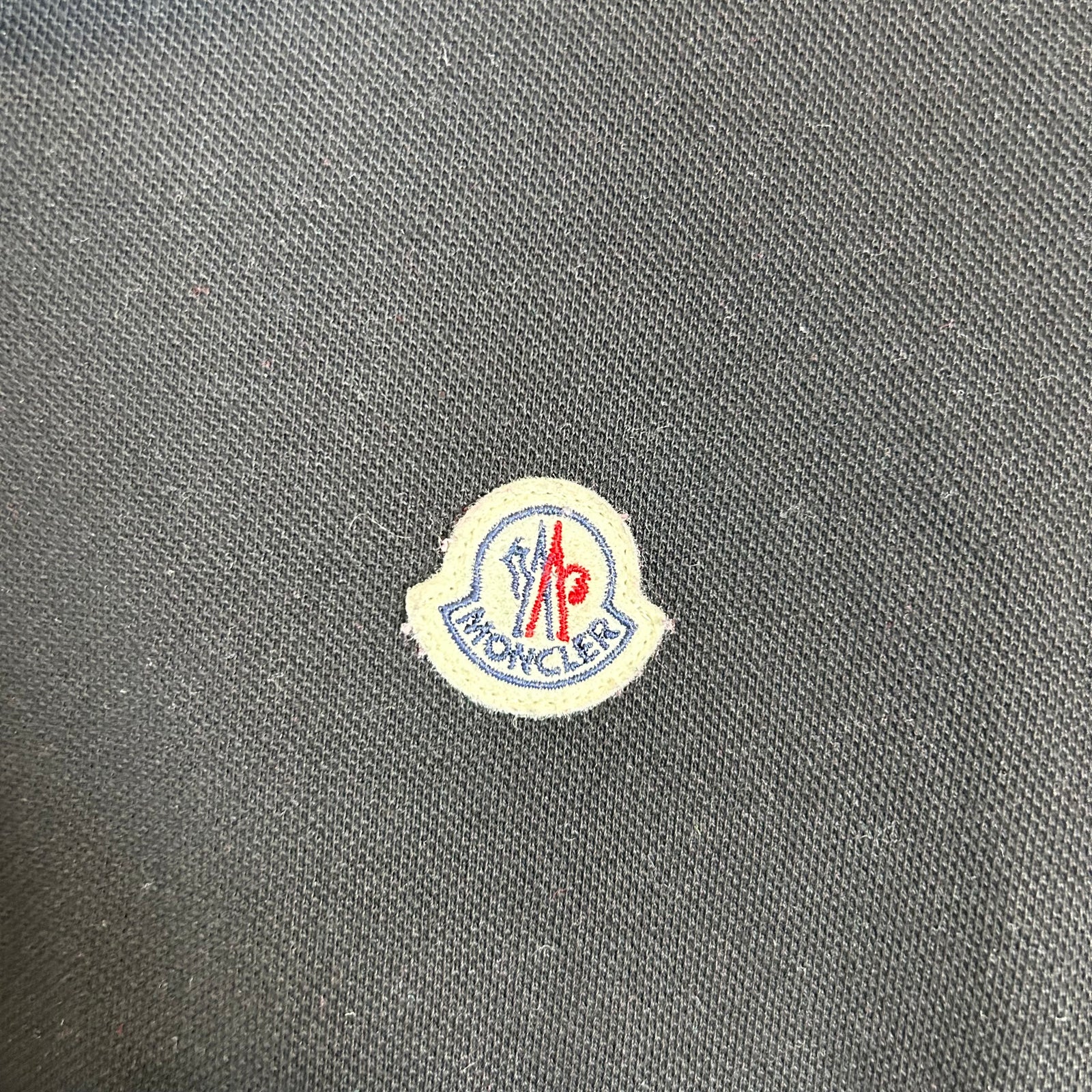 Moncler Black Maglia Polo Shirt Size M