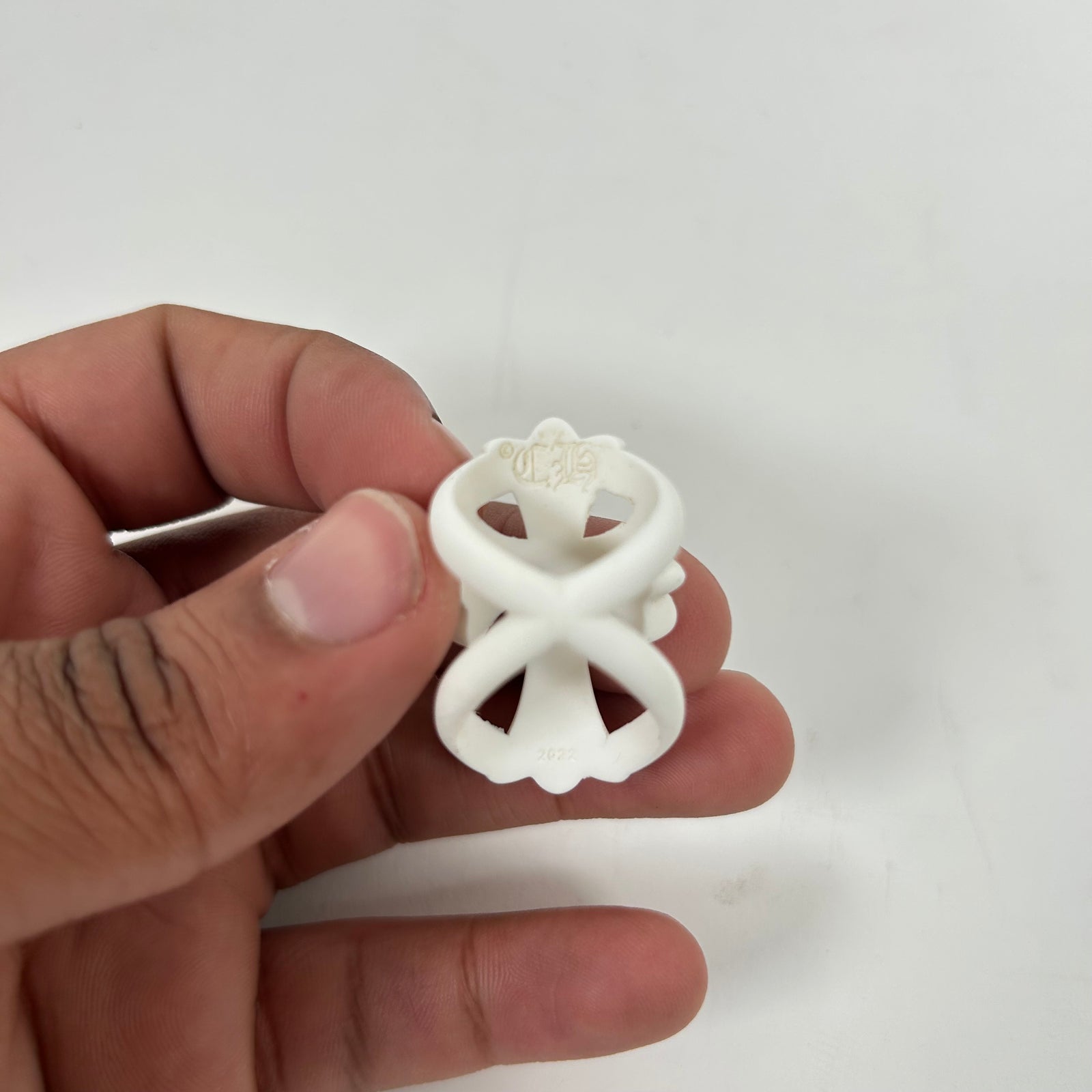 Chrome Hearts White Silicone Infinity Ring