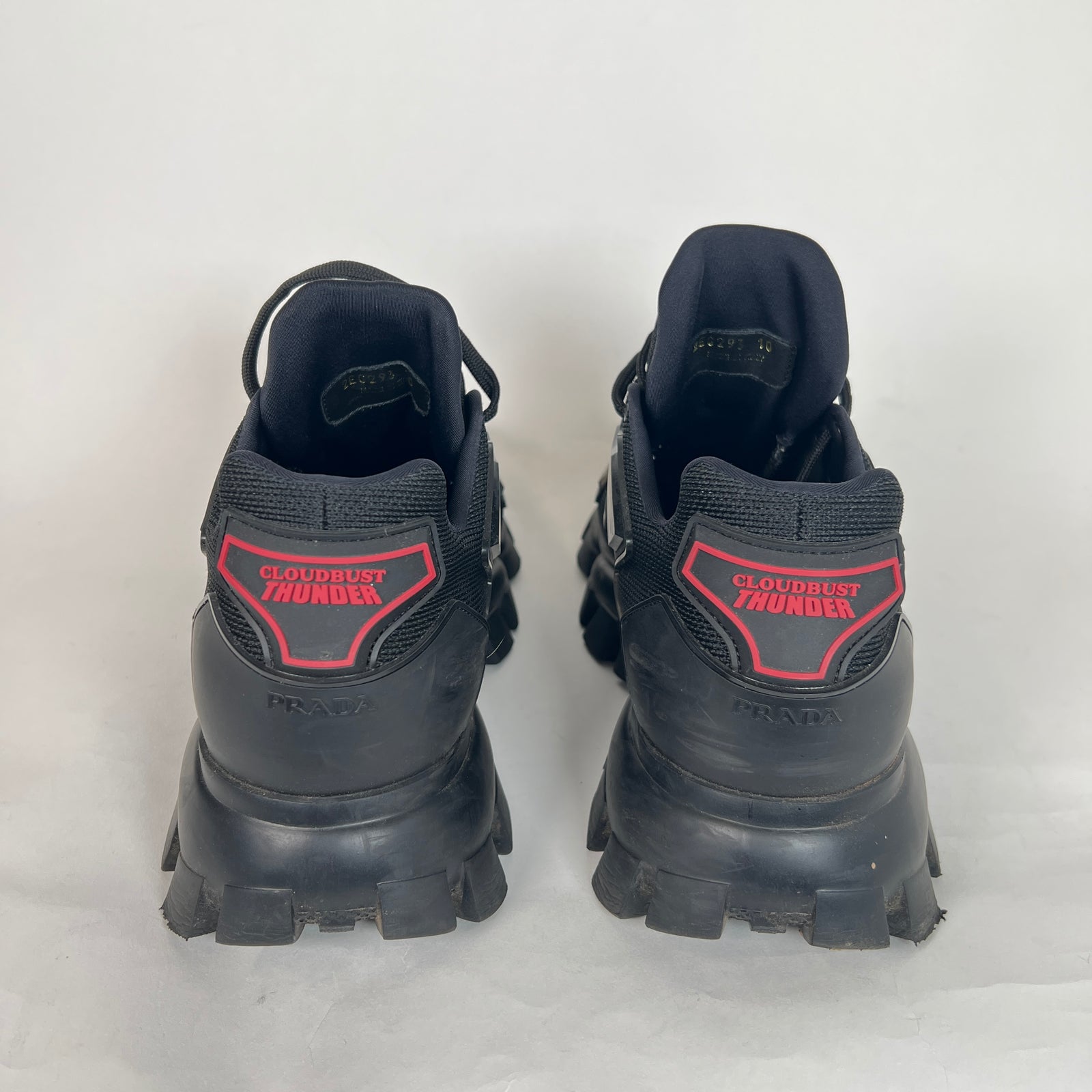 Prada Cloudbust Thunder Black Sneaker Size 42