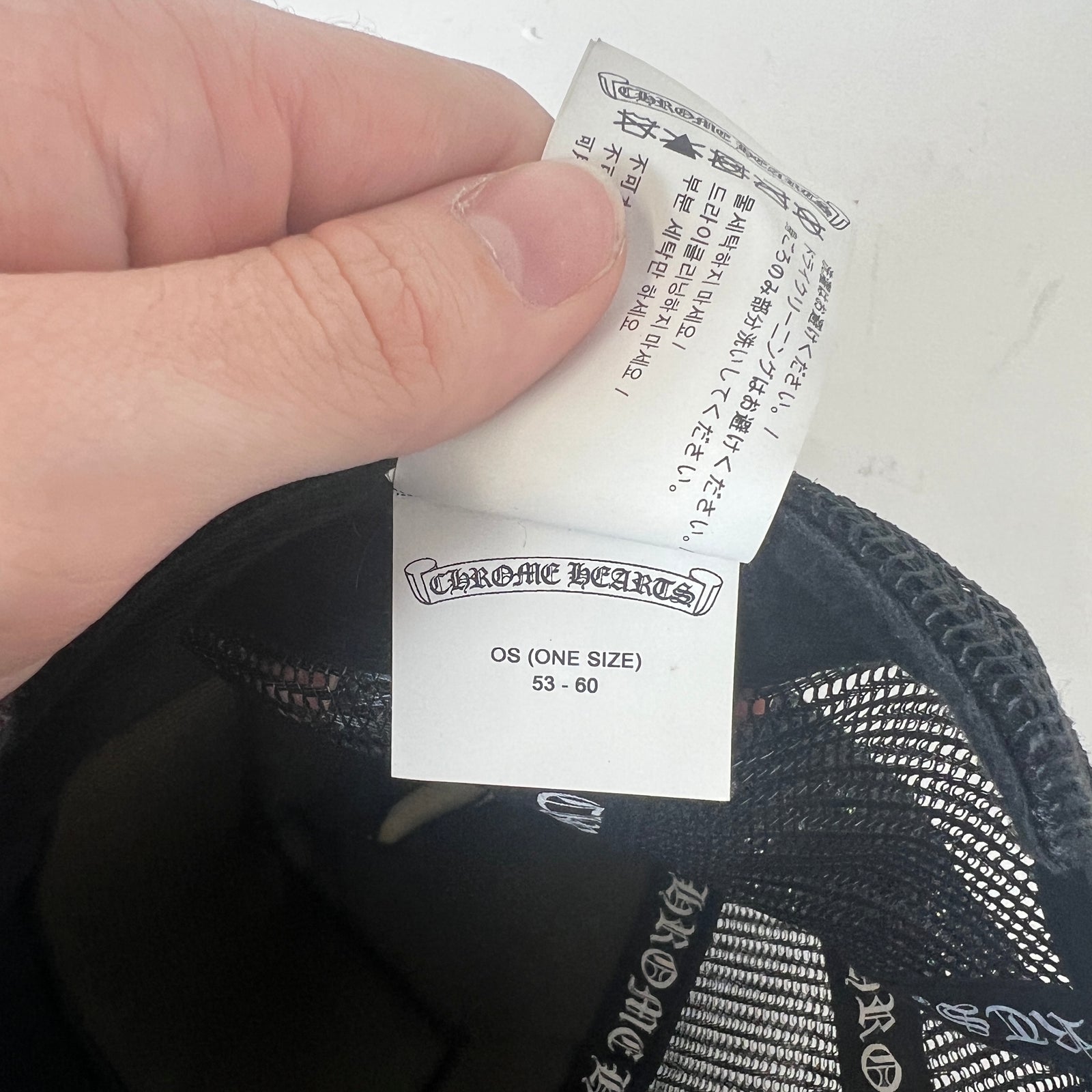 Chrome Hearts Black Las Vegas Trucker Hat