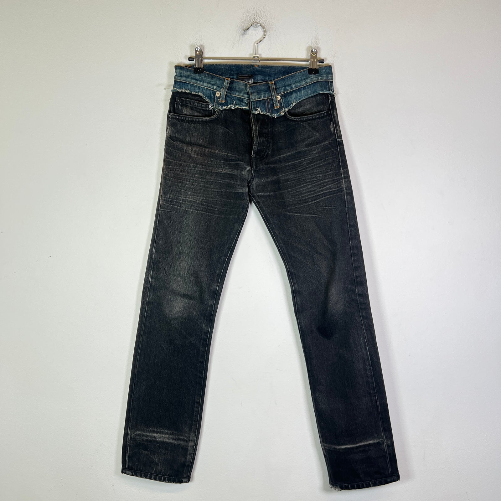 Dior Homme AW06 'These Grey Days' Cummerbund Jeans