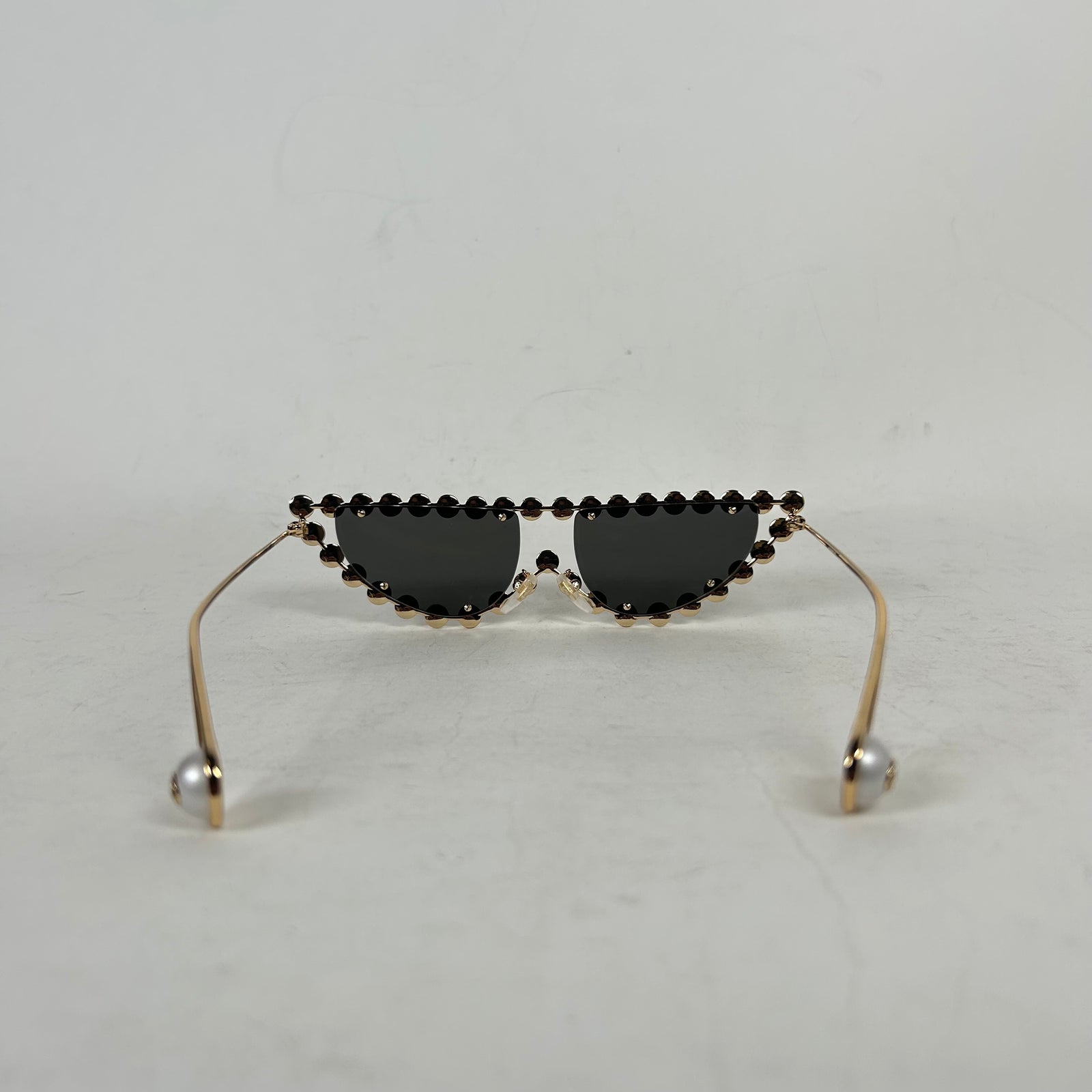 Gucci Metal Pearl Cat Eye Sunglasses