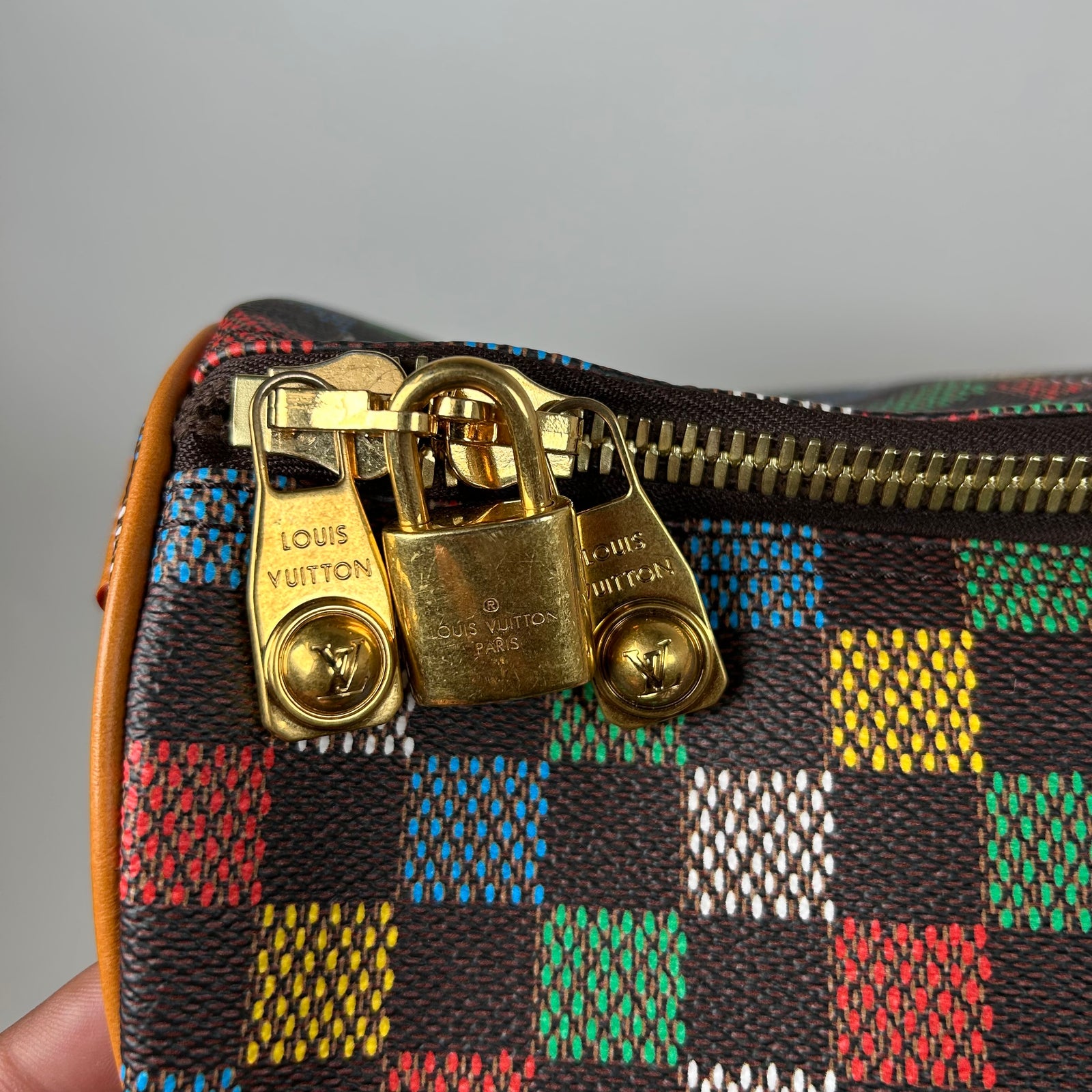 Louis Vuitton Multicolor 'LV-Vers' Damier Keepall Bandouliere 50
