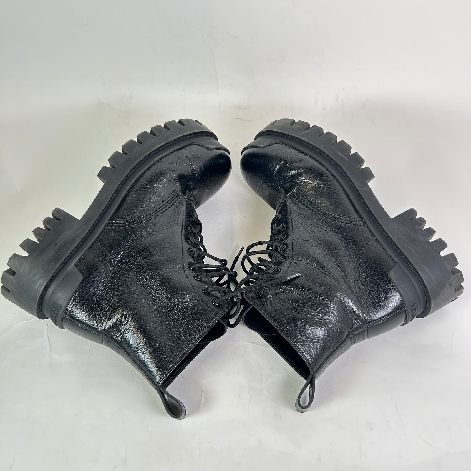 Balenciaga Tumble Leather Strike Boot Size 41