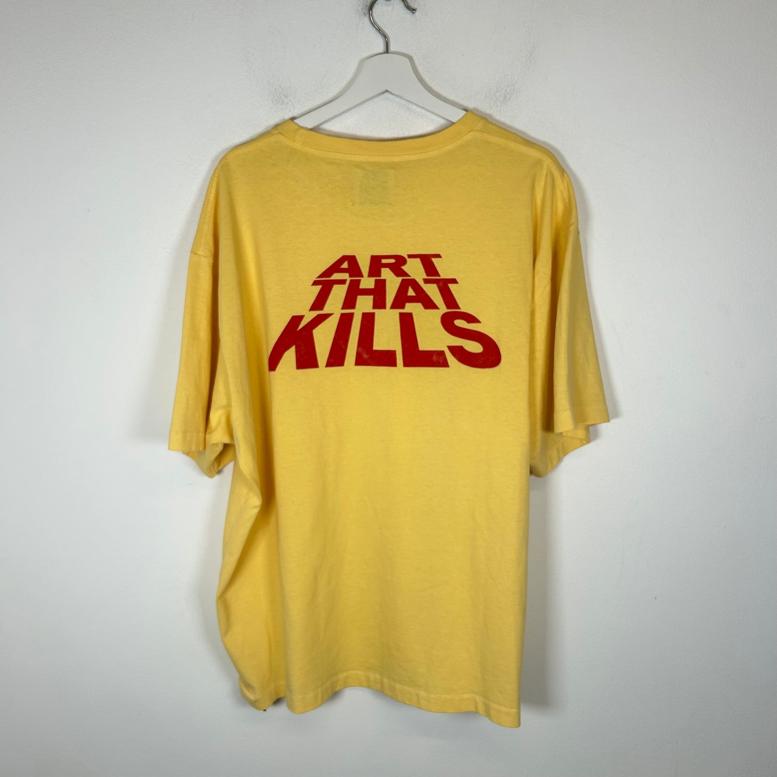 Gallery Dept Yellow Art That Kills T-Shirt Size XL