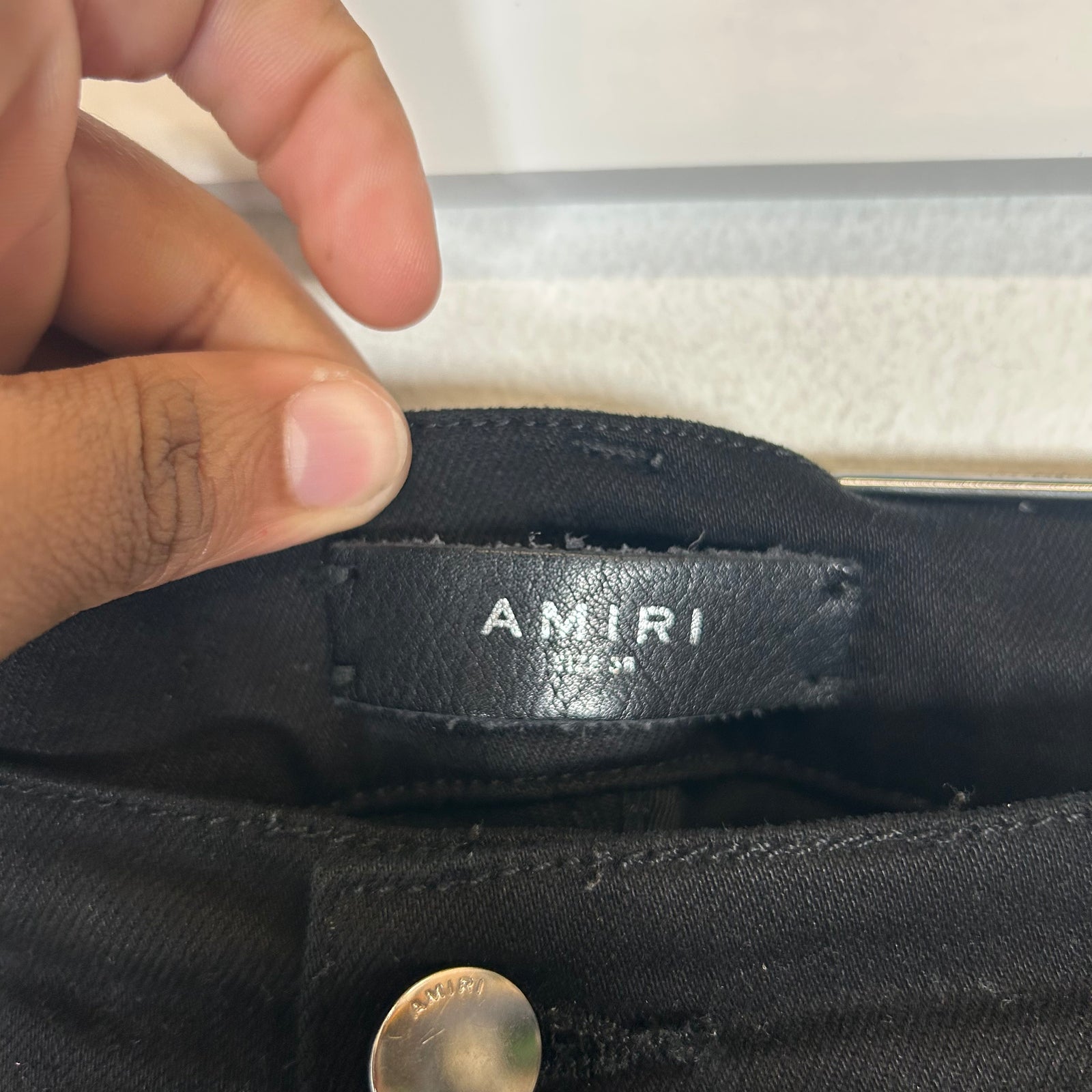Amiri Black Biker Jeans Size 38