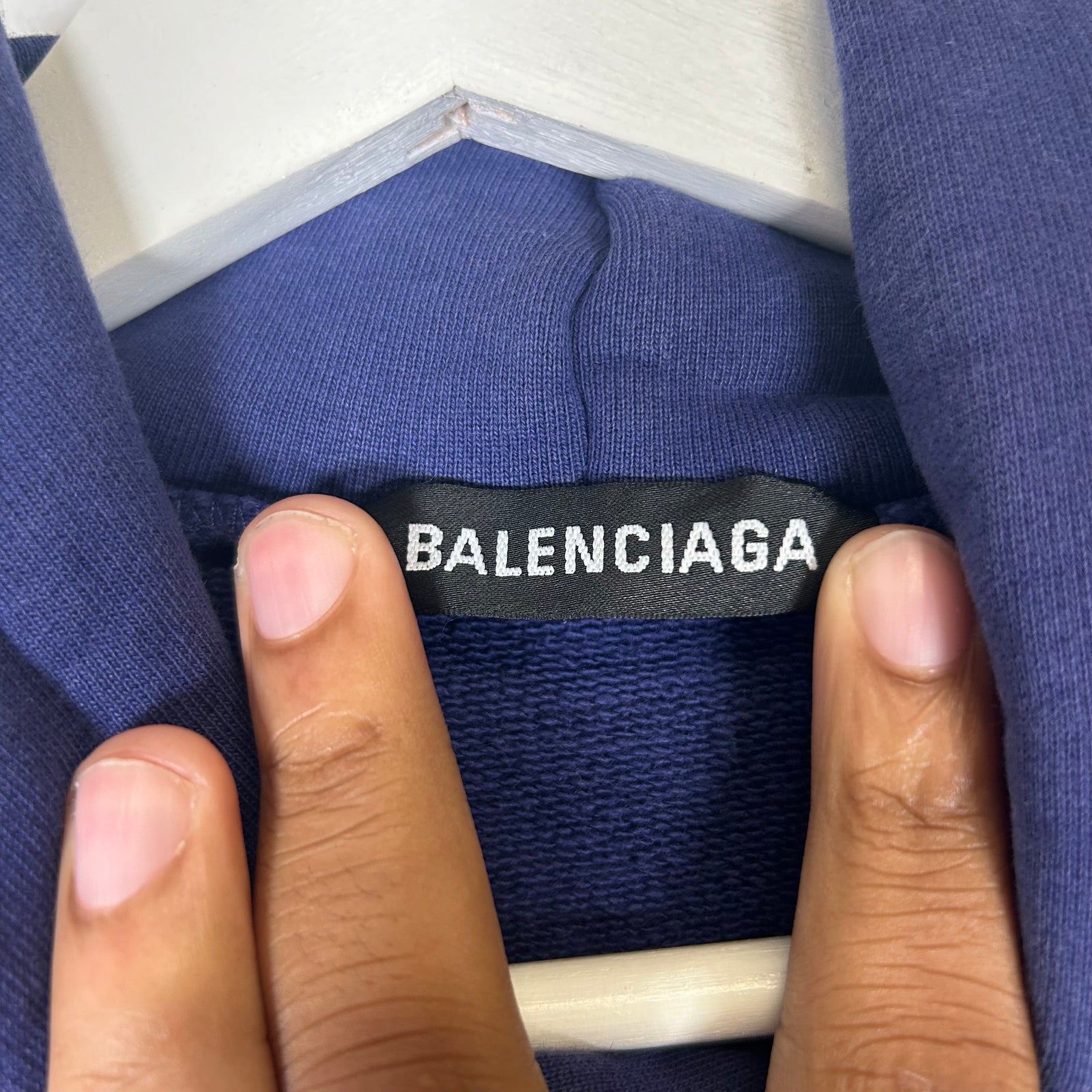 Balenciaga Blue Campaign Hoodie Size M