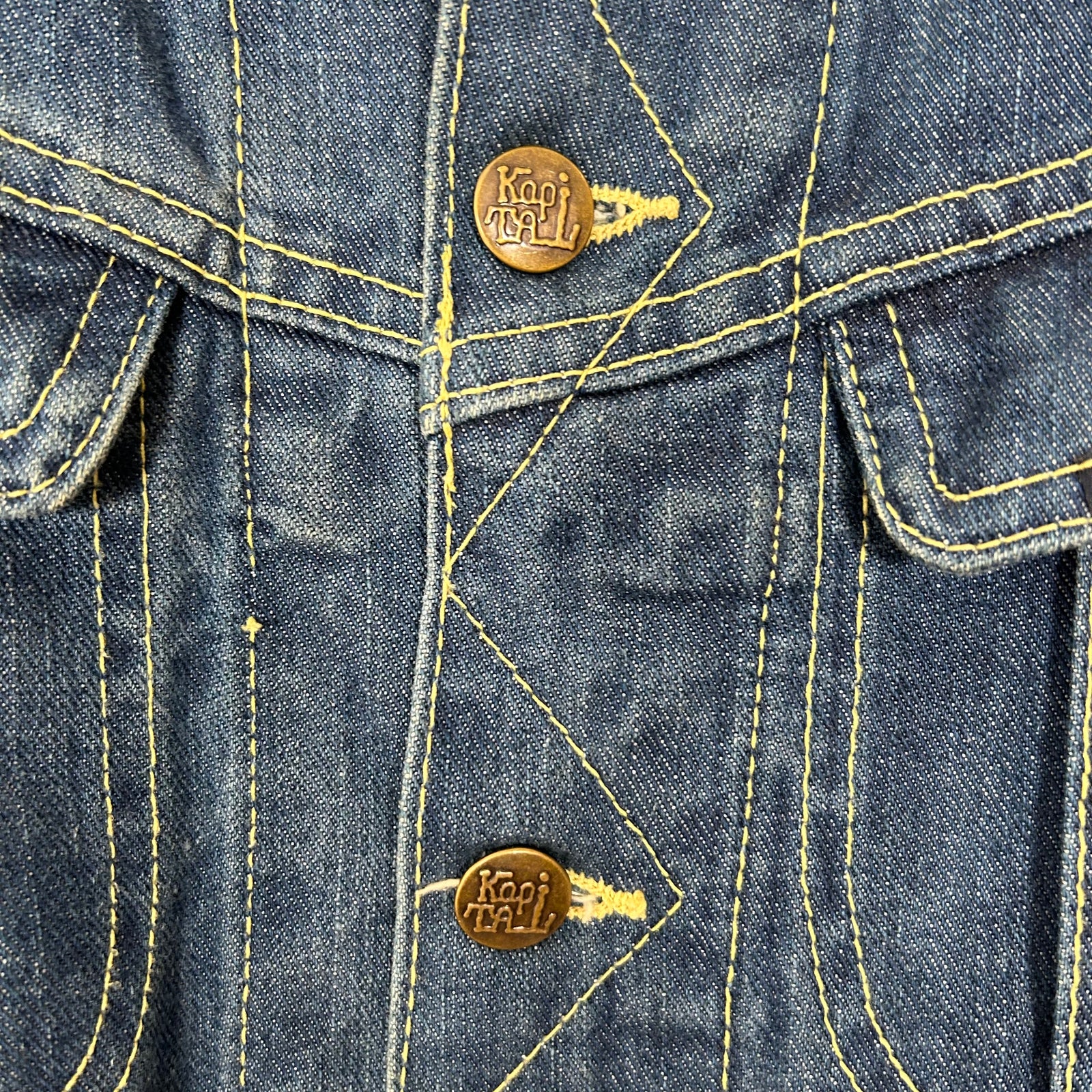 Kapital Smiley Sleeve Jean Jacket Size M