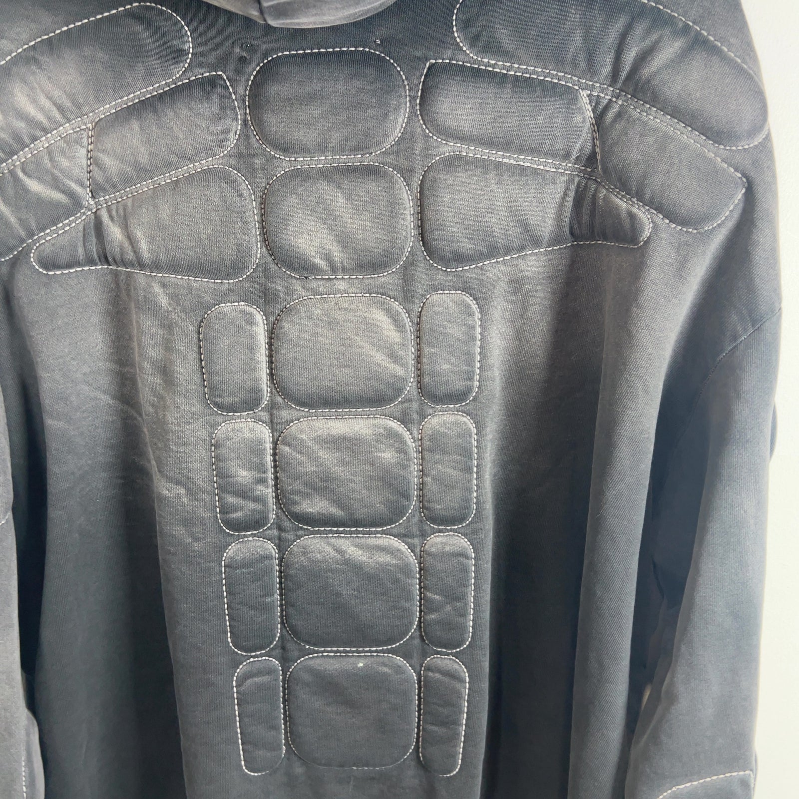 Satoshi Nakamoto Enduro Padded Spell Out Logo Hoodie