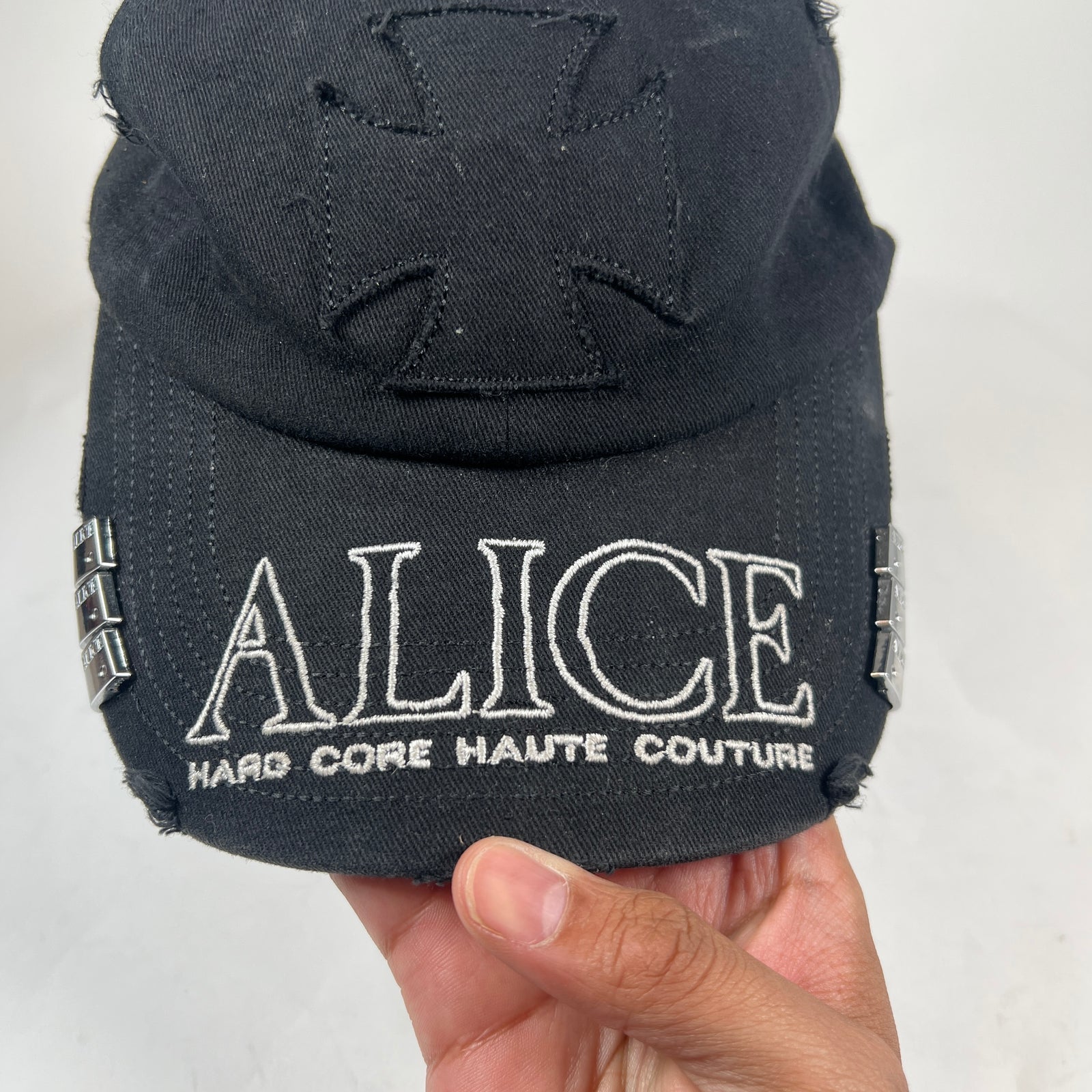 Alice Hollywood Black Chopper Logo Cap