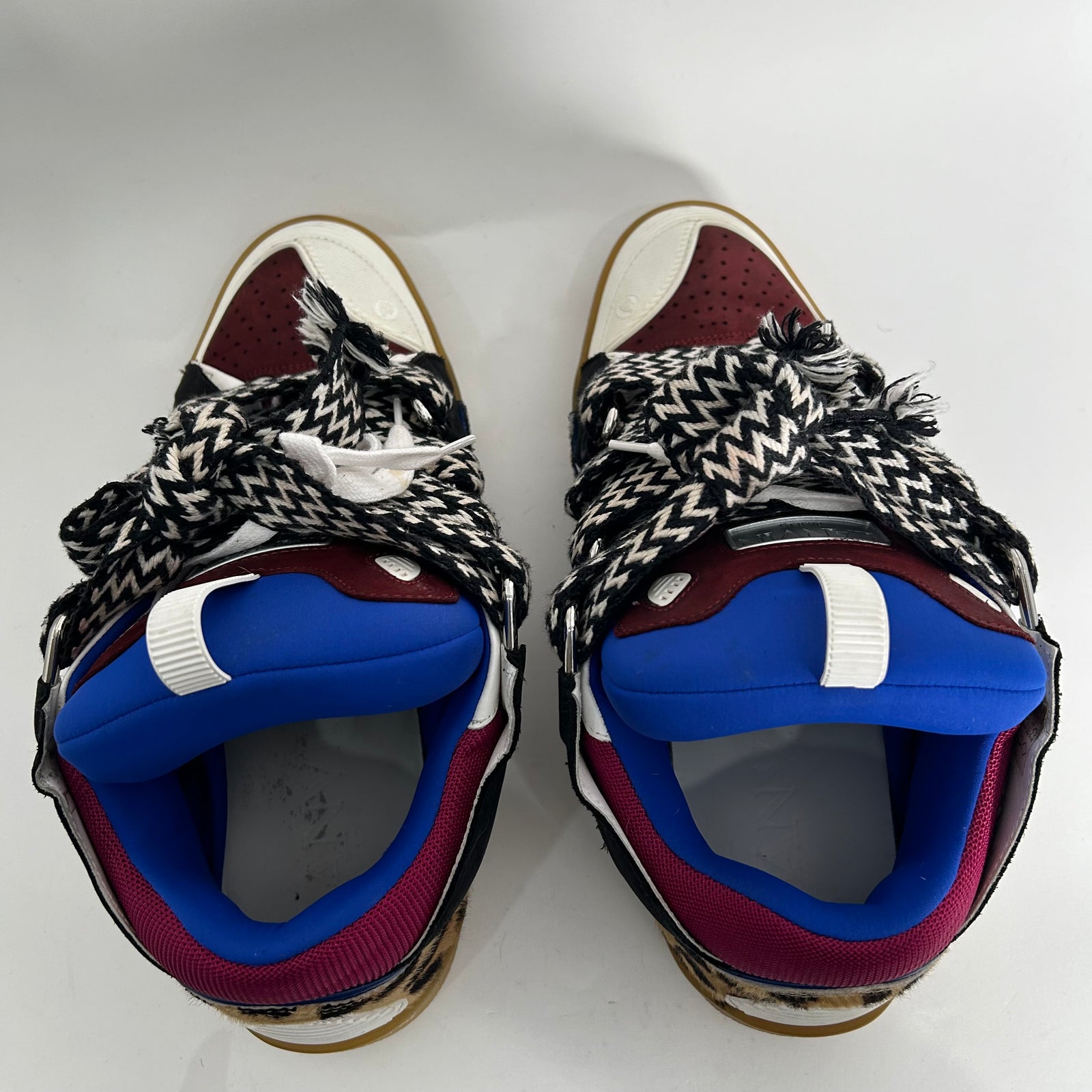Lanvin Curb Leopard Sneakers Size 13