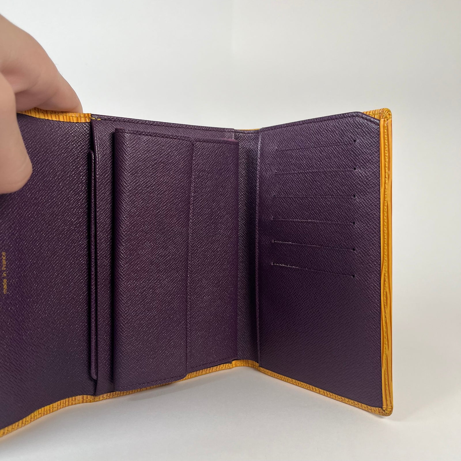 Louis Vuitton Yellow Epi Leather Bi-Fold