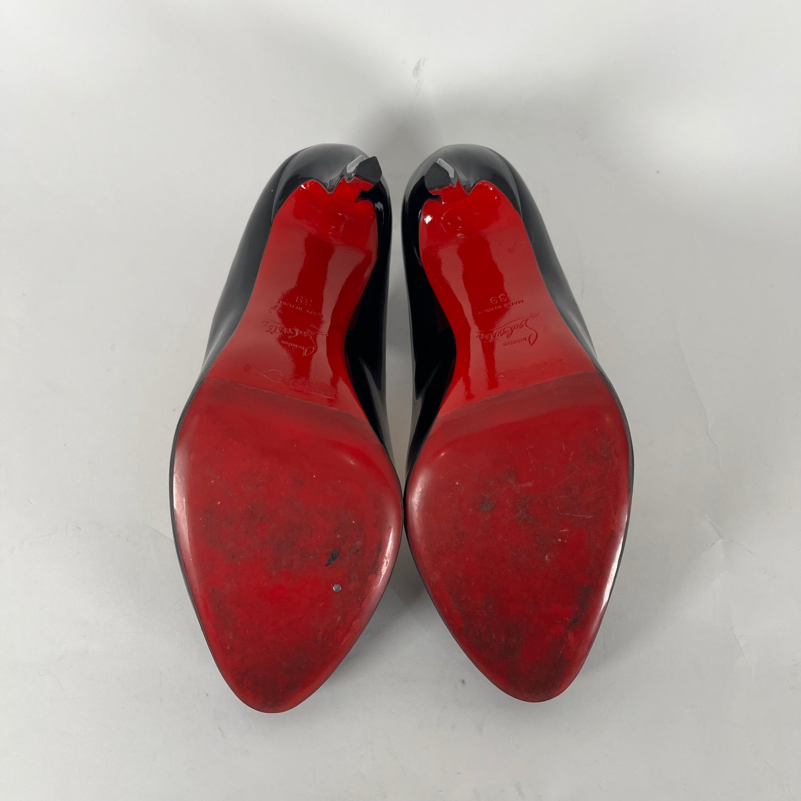 Christian Louboutin Hot Chick 100 Pumps Patent Heels Size 39