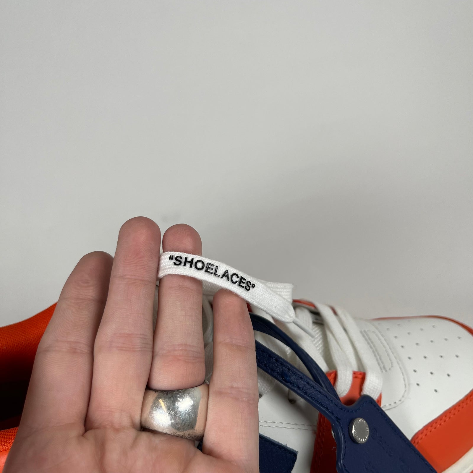 Off-White Orange/Blue Out of Office Sneakers Size 44