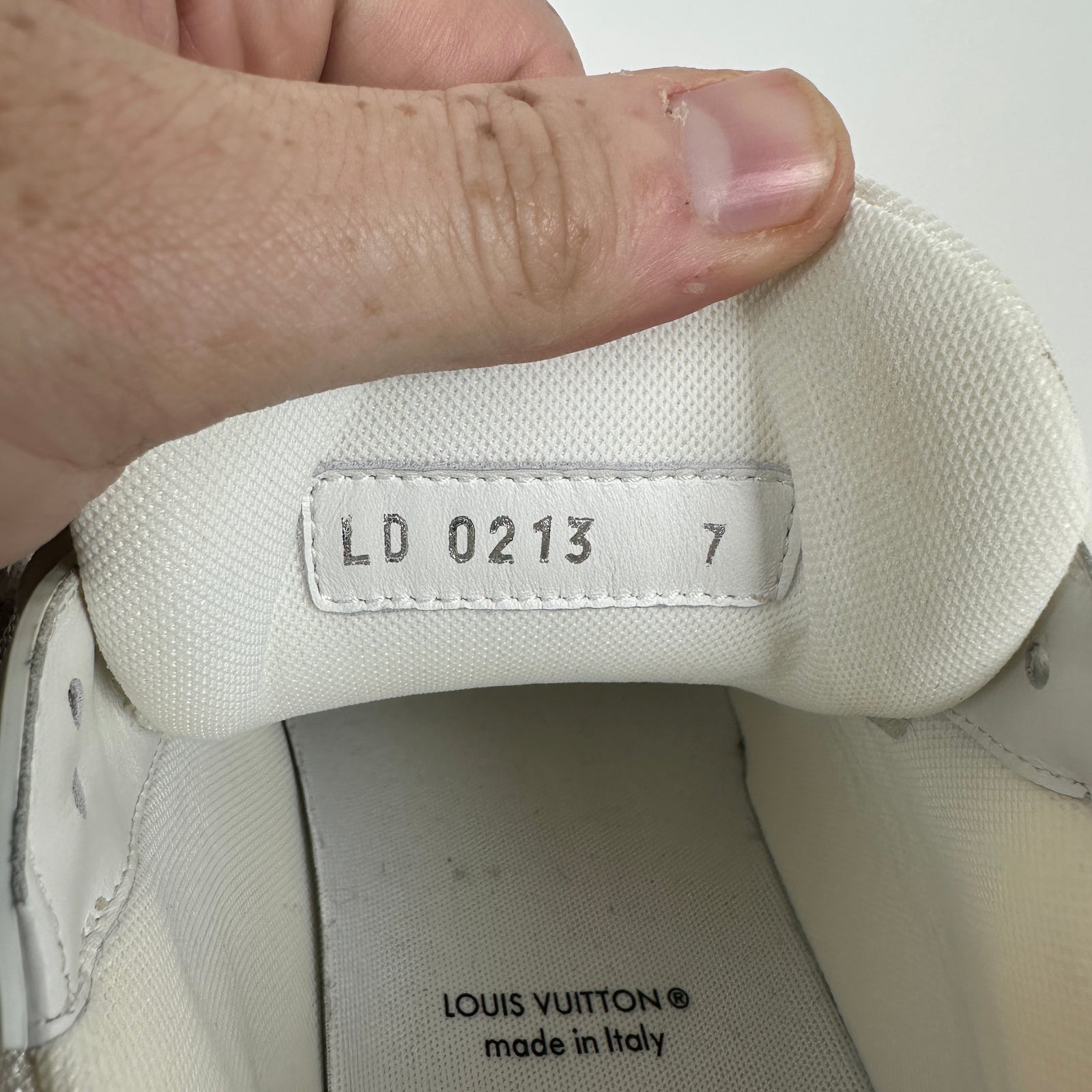 Louis Vuitton Triple White Trainer Size 7LV