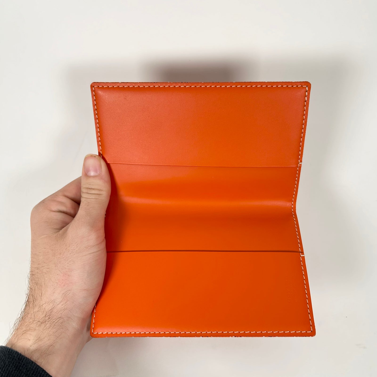 Goyard Orange Passport Holder