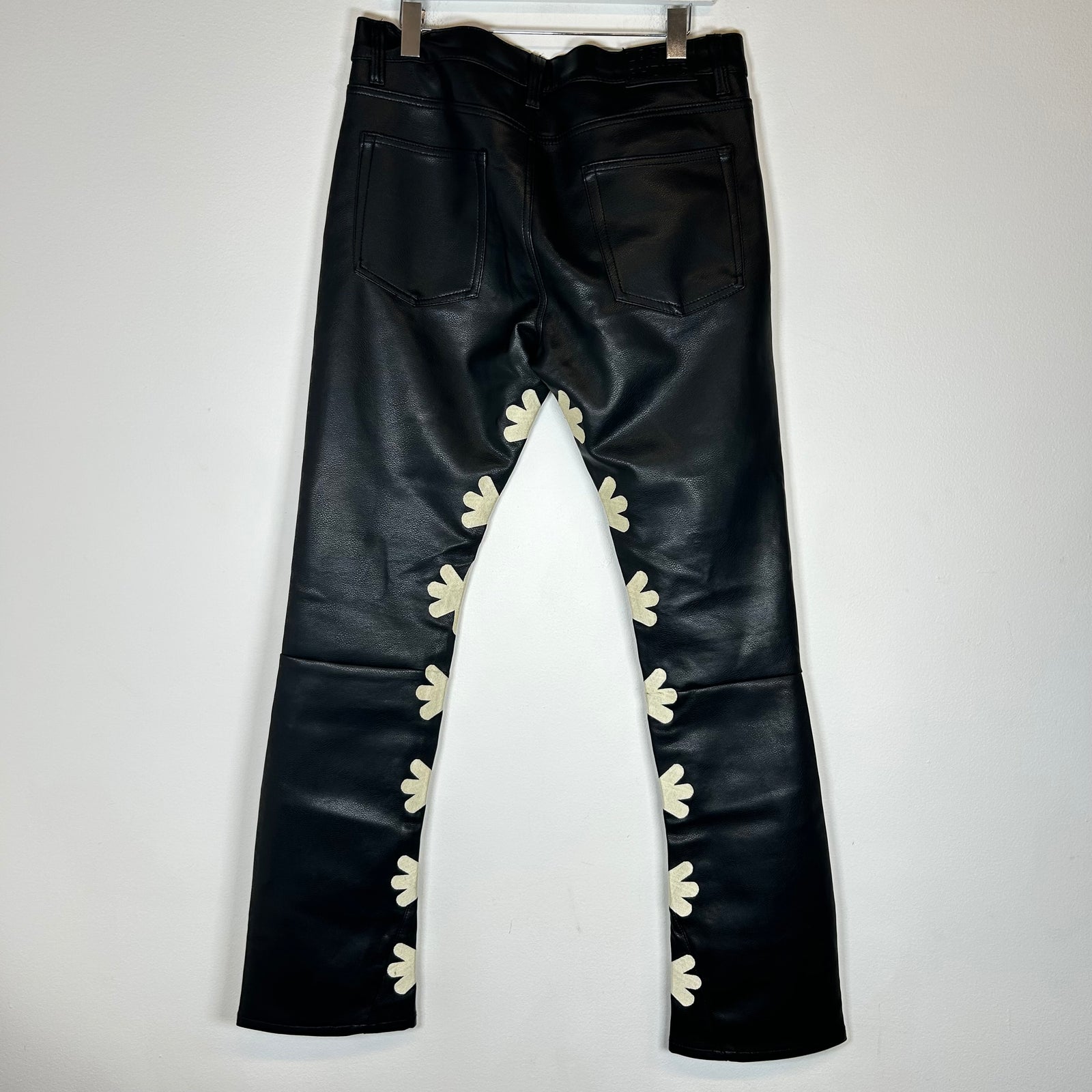 Lostshdws Black Leather Pants Size 34