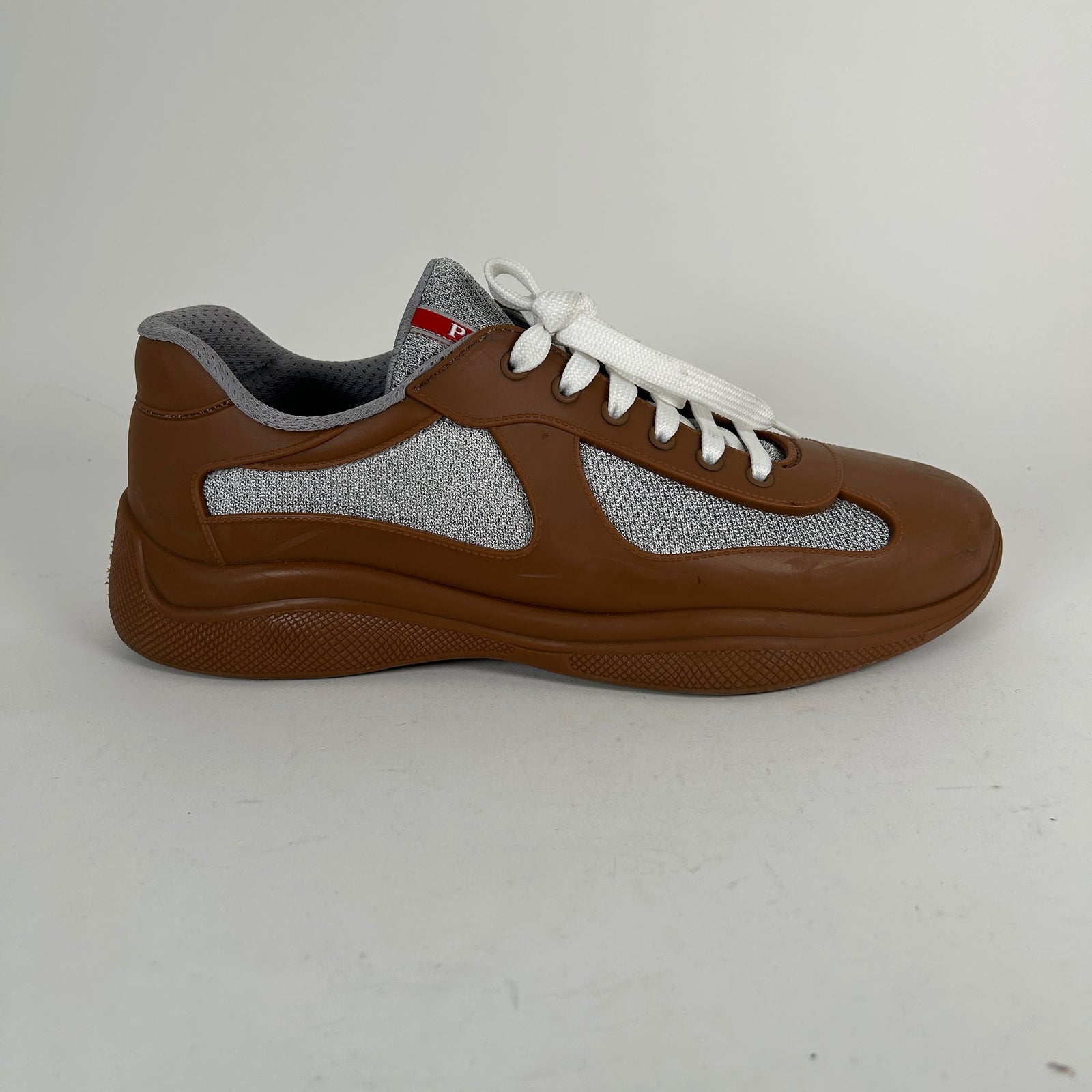 Prada Brown Rubber Cups Size 44