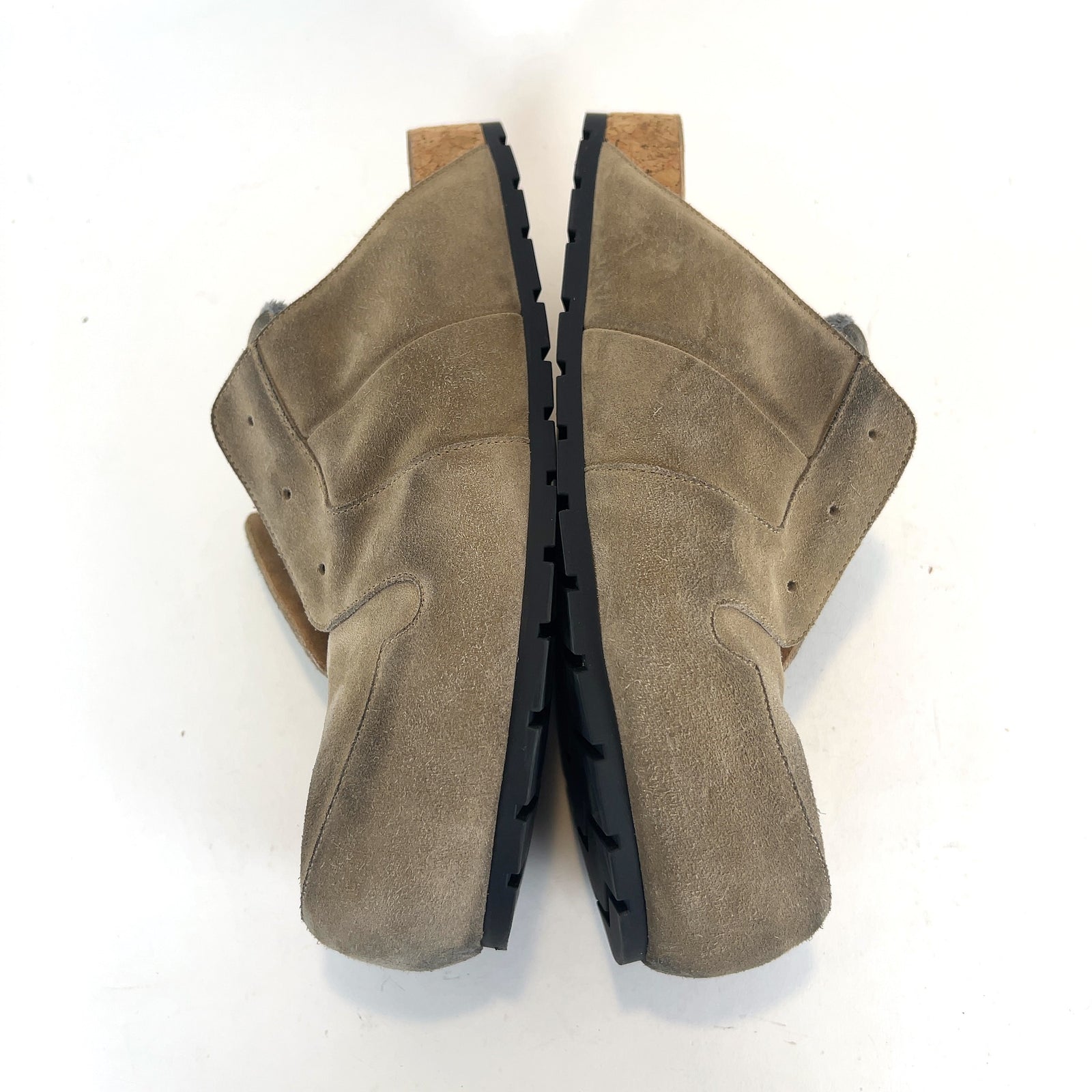 Balenciaga Worn Out Suede Dumbo Mules