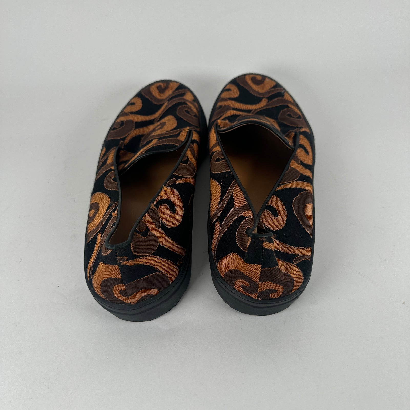 Dries Van Noten Gold Spiral Slip-On Sneaker Size 12
