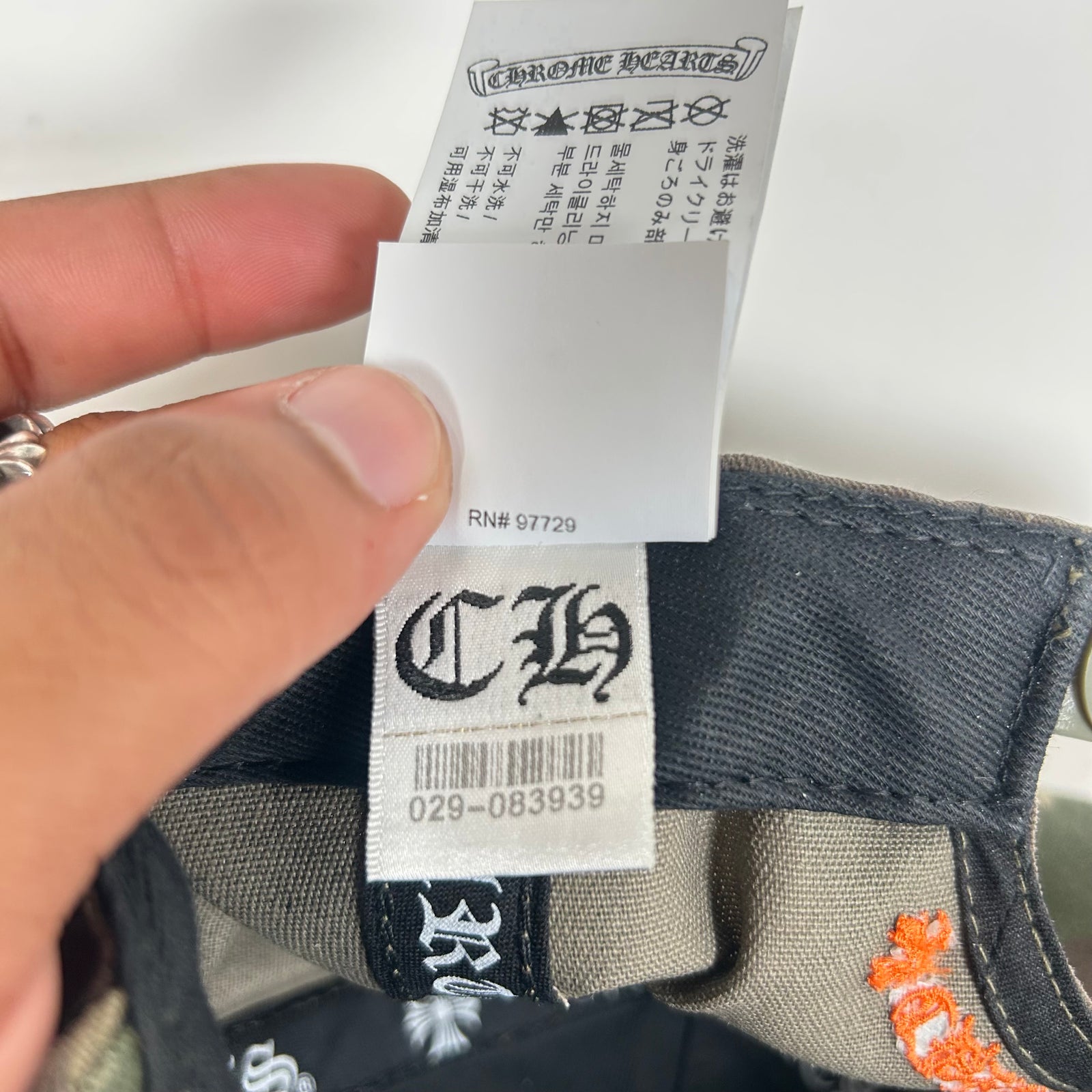 Chrome Hearts Camo/Orange CH Baseball Cap