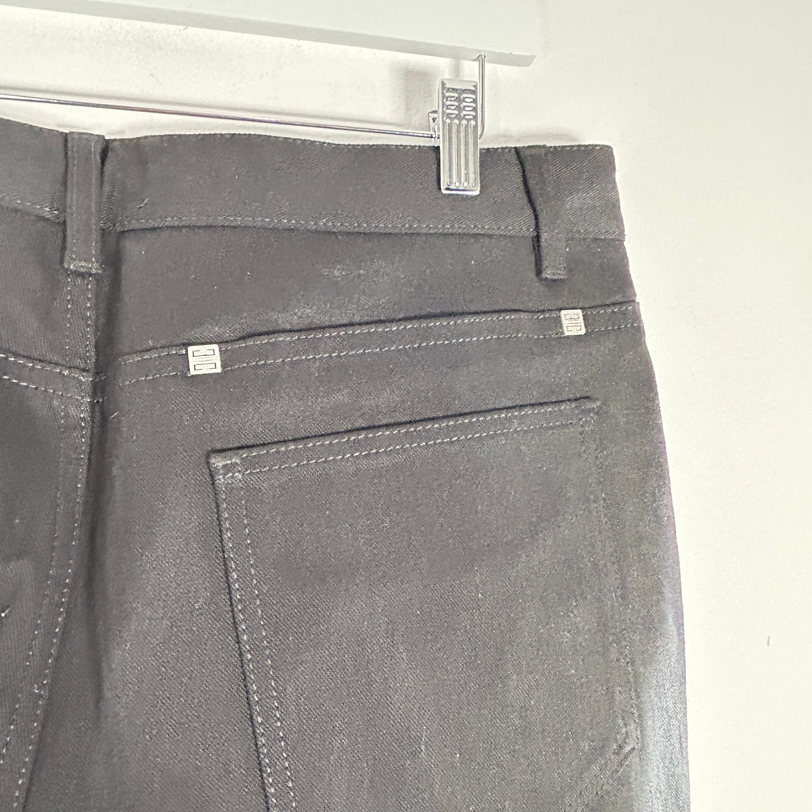 Givenchy Black Chito Grafitti Dog Jeans Size 34