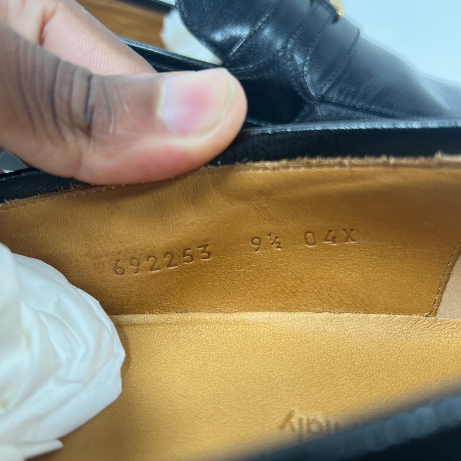Gucci Interlocking G Leather Loafers Size GG 9.5